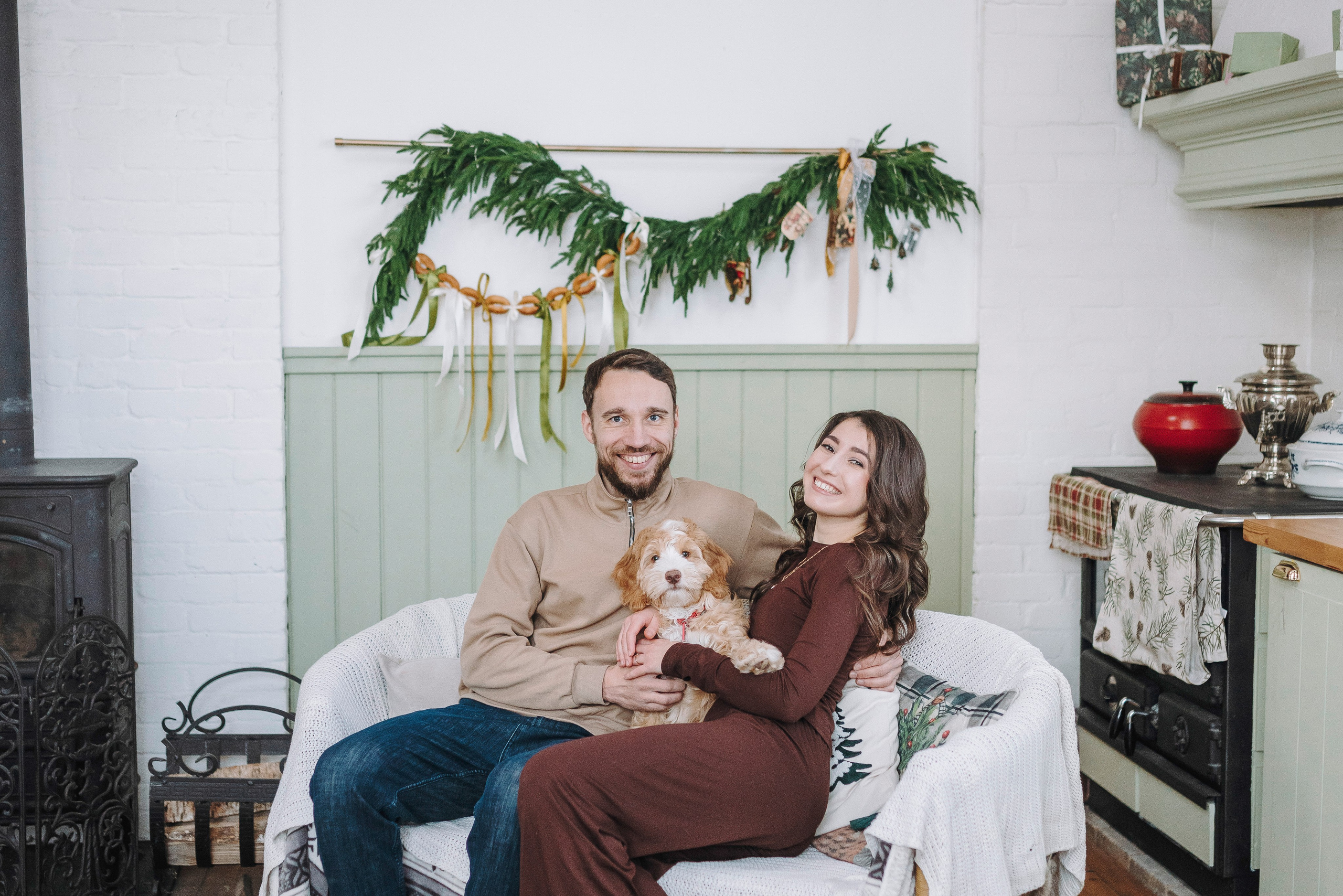 Мёрфи, Таня и Антон. Фотограф анималист в Спб недорого Олеся Майорова