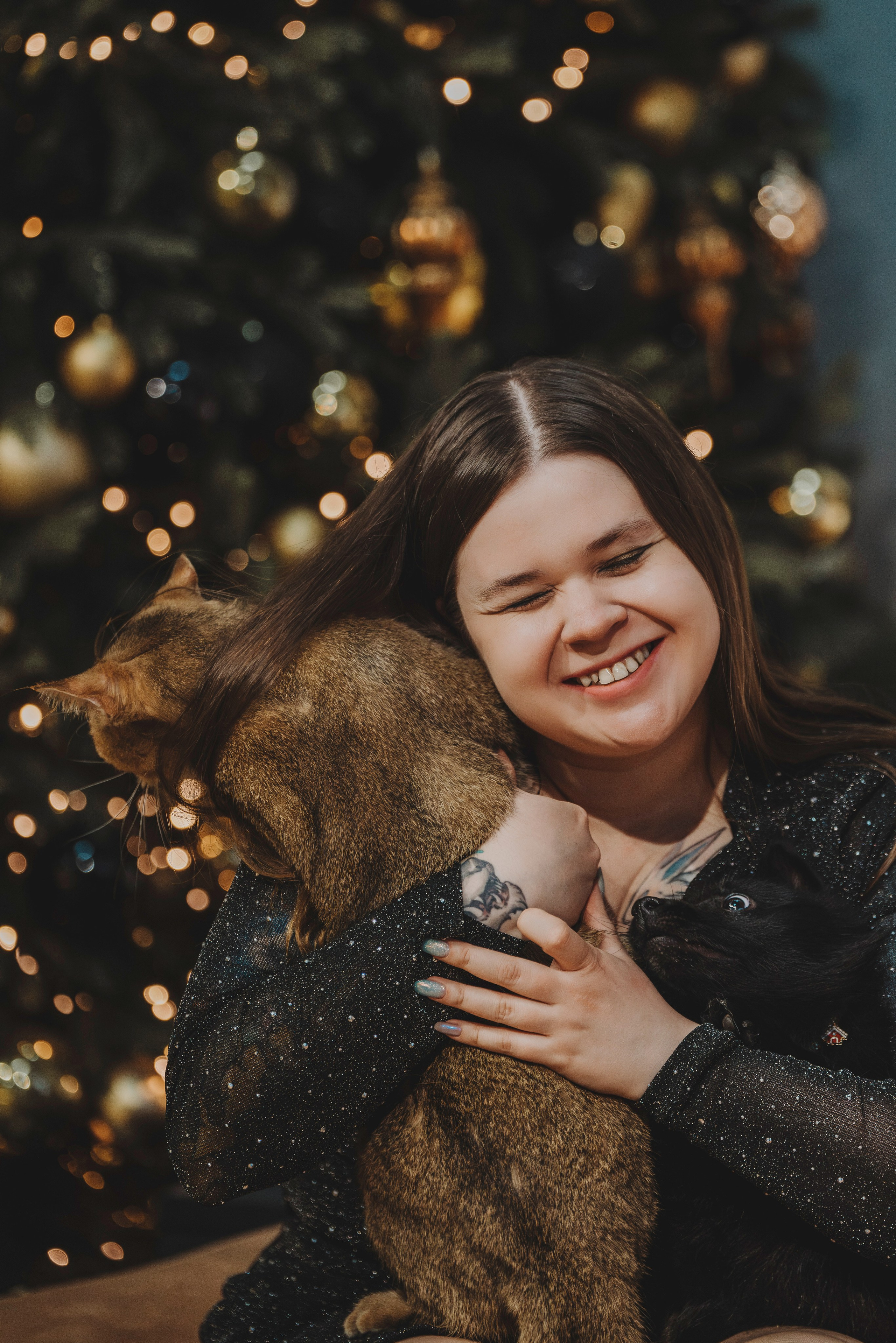 Аня, Андуин и Тесс. Фотограф анималист в Спб недорого Олеся Майорова