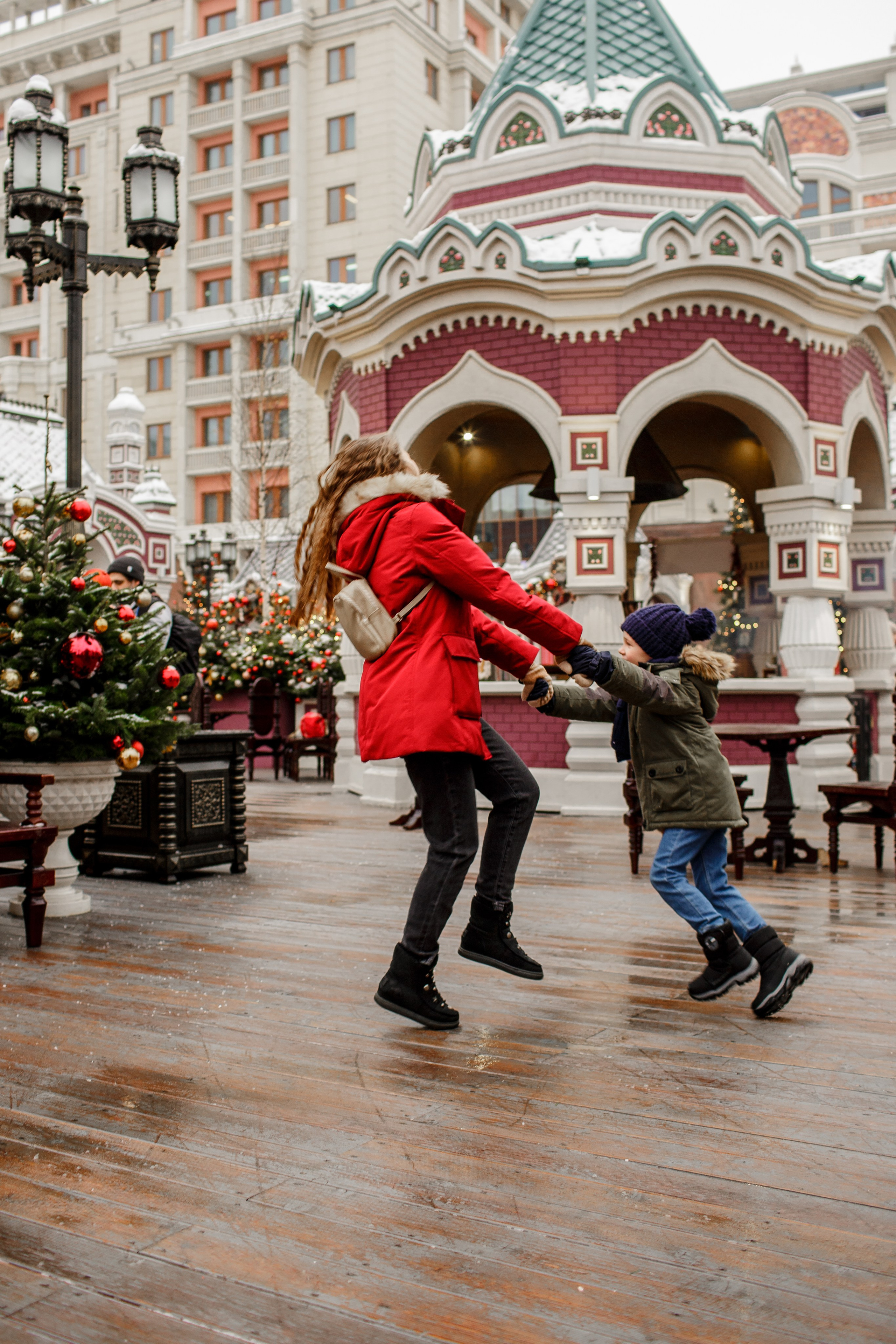 Новогодняя фотопрогулка в Москве. Свадебный фотограф Кирилл Белый