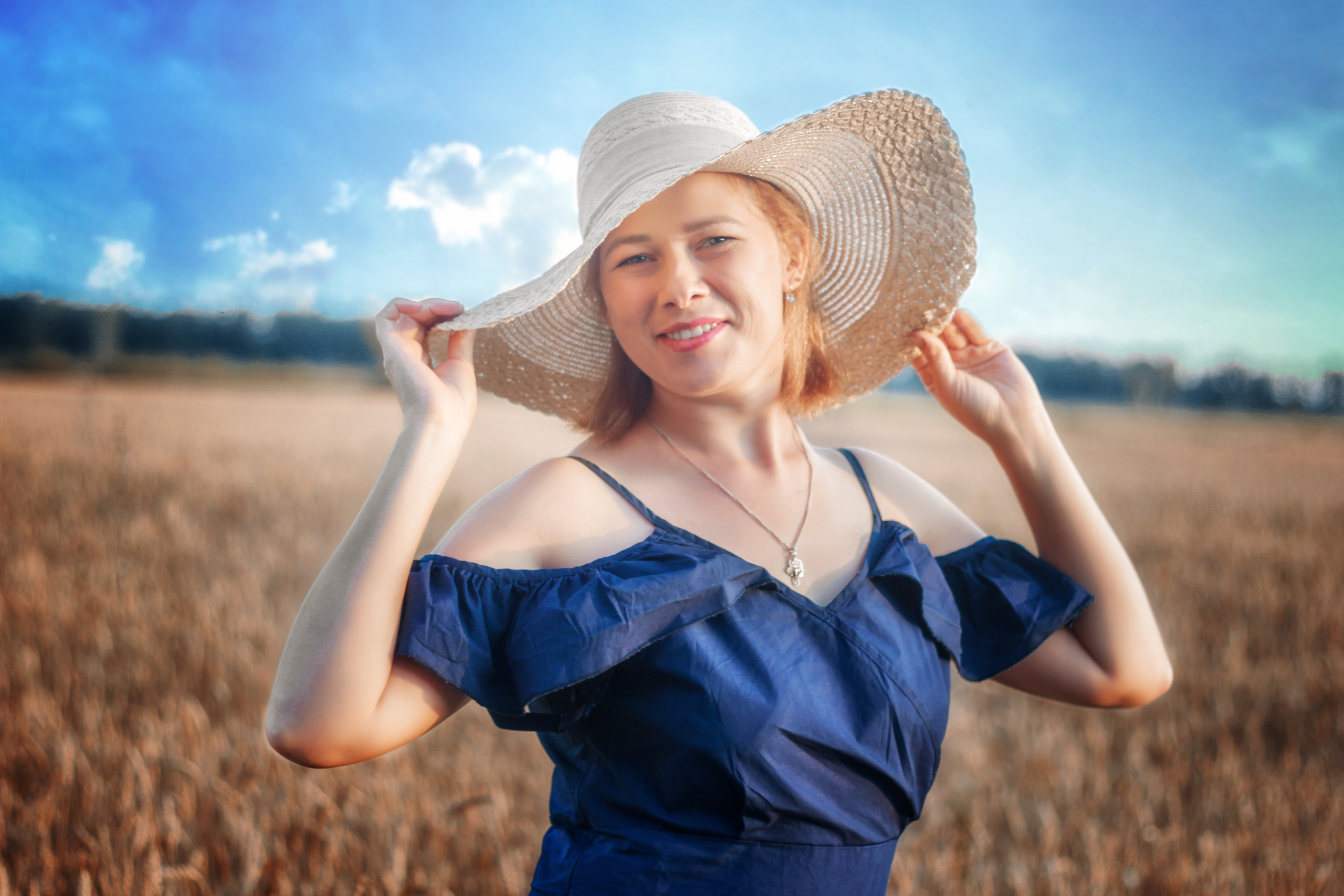 Фотосессия в пшенице. Фотограф Алёна Кладова