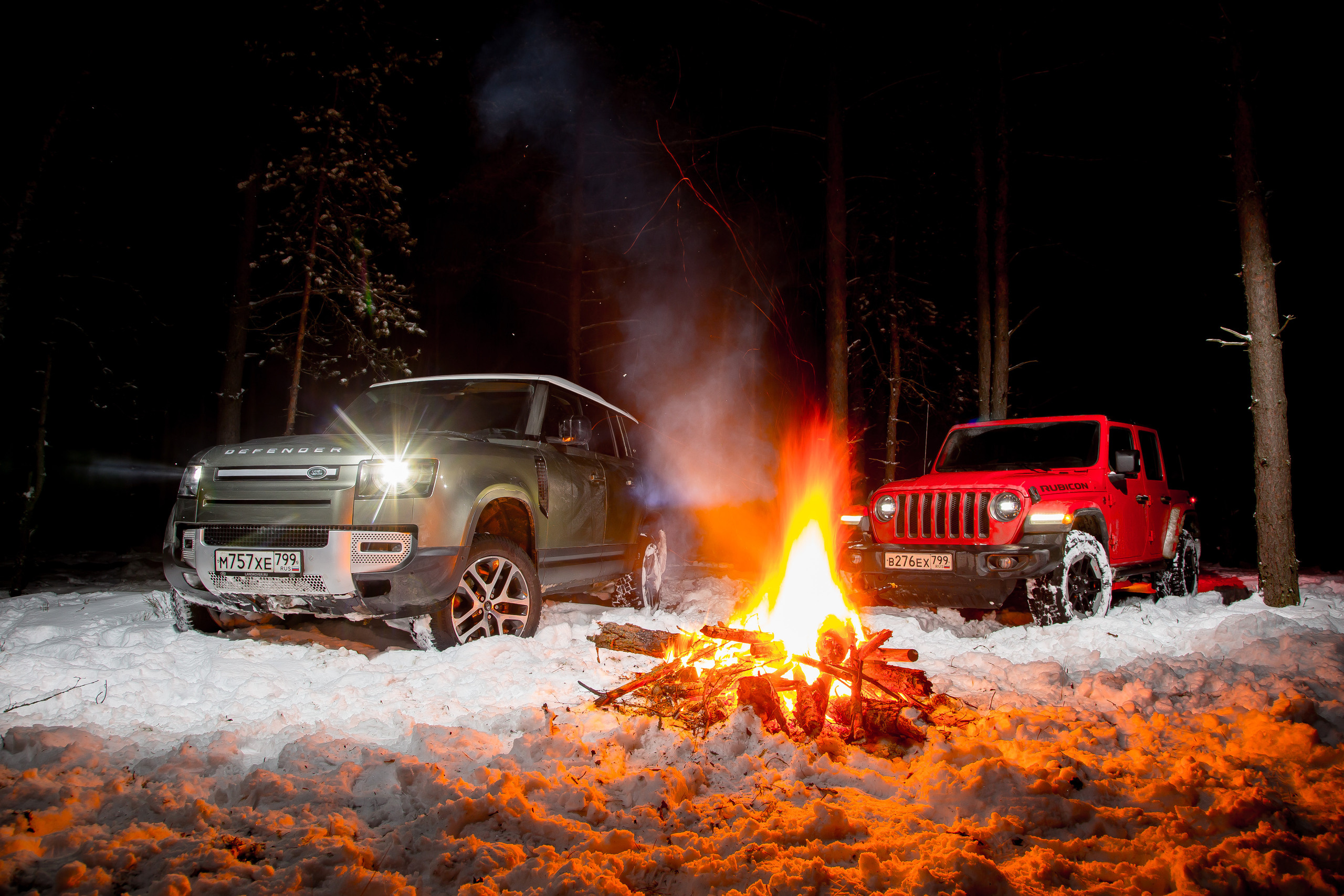Land Rover Defender & Jeep Wrangler. Фотограф Дмитрий Питерский