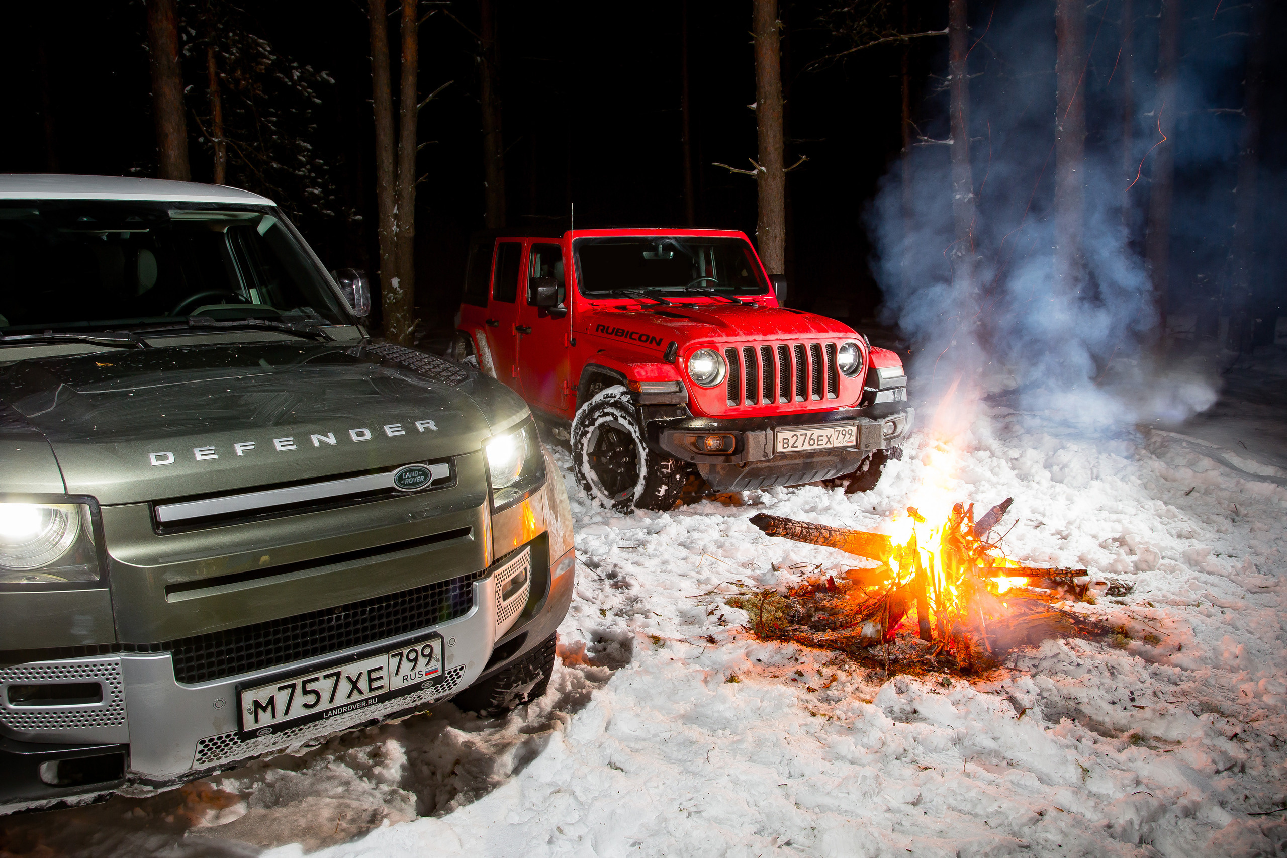 Land Rover Defender & Jeep Wrangler. Фотограф Дмитрий Питерский