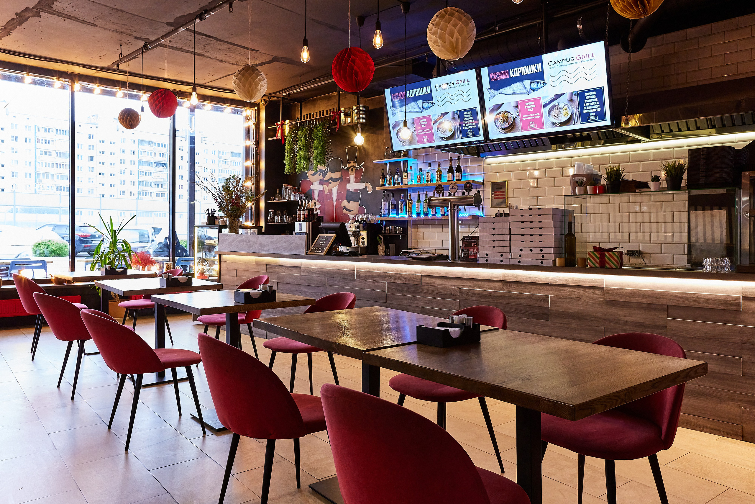 Кафе Campus grill. Фотограф Анастасия Леонтьева Санкт-Петербург