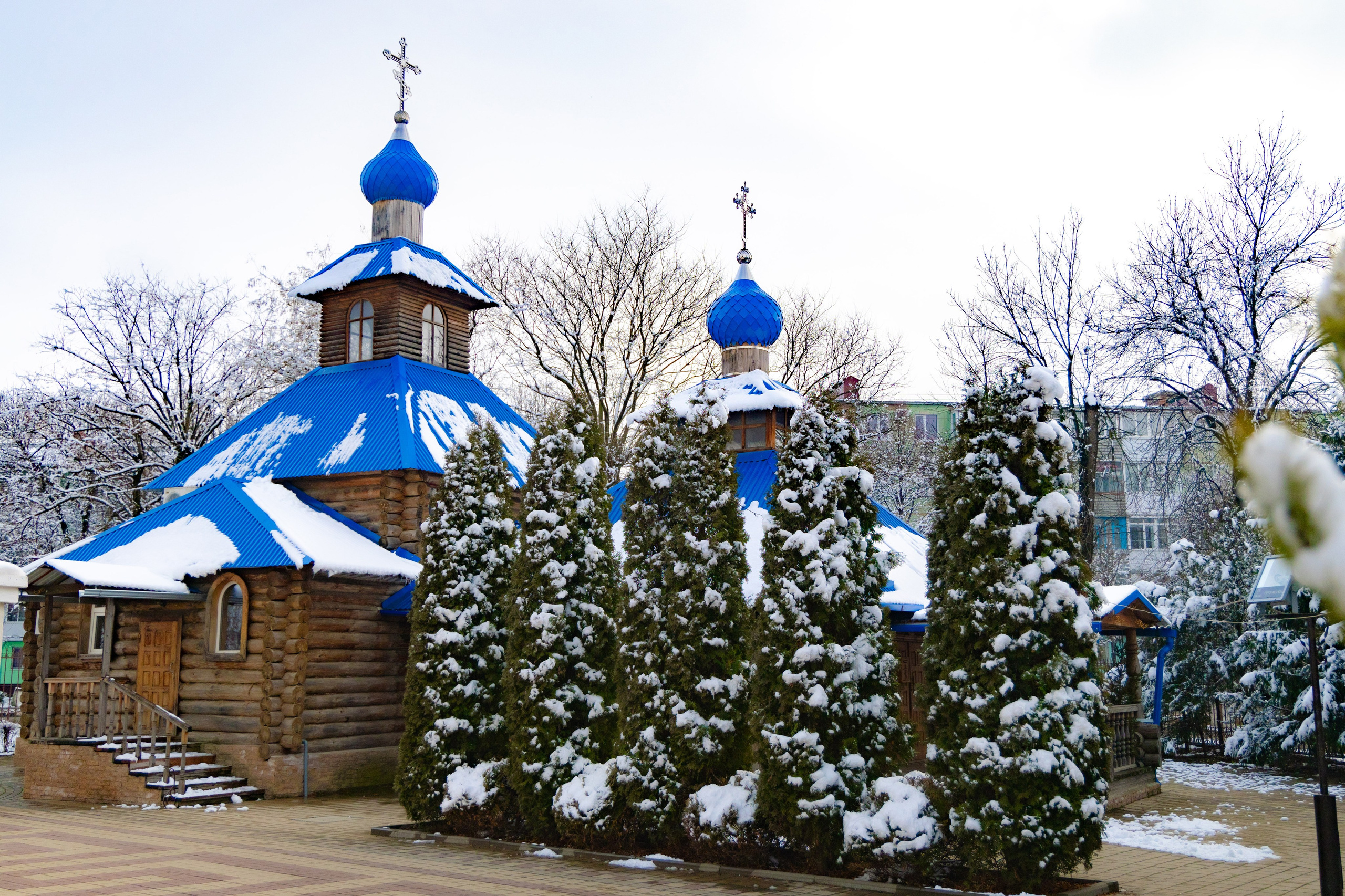 Зима. Профессиональный фотограф и видеооператор
