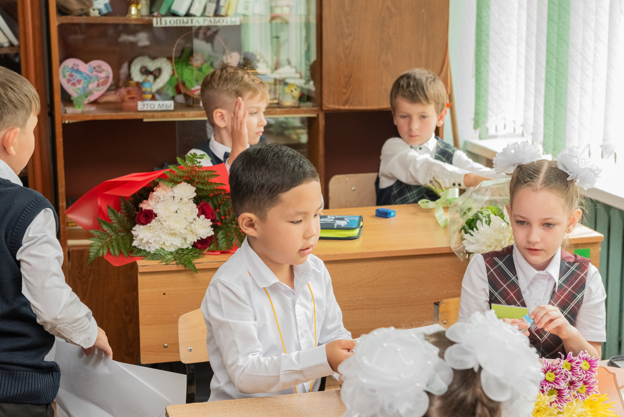 Съемка первоклашек в классе. Семейный и свадебный фотограф во Владивостоке