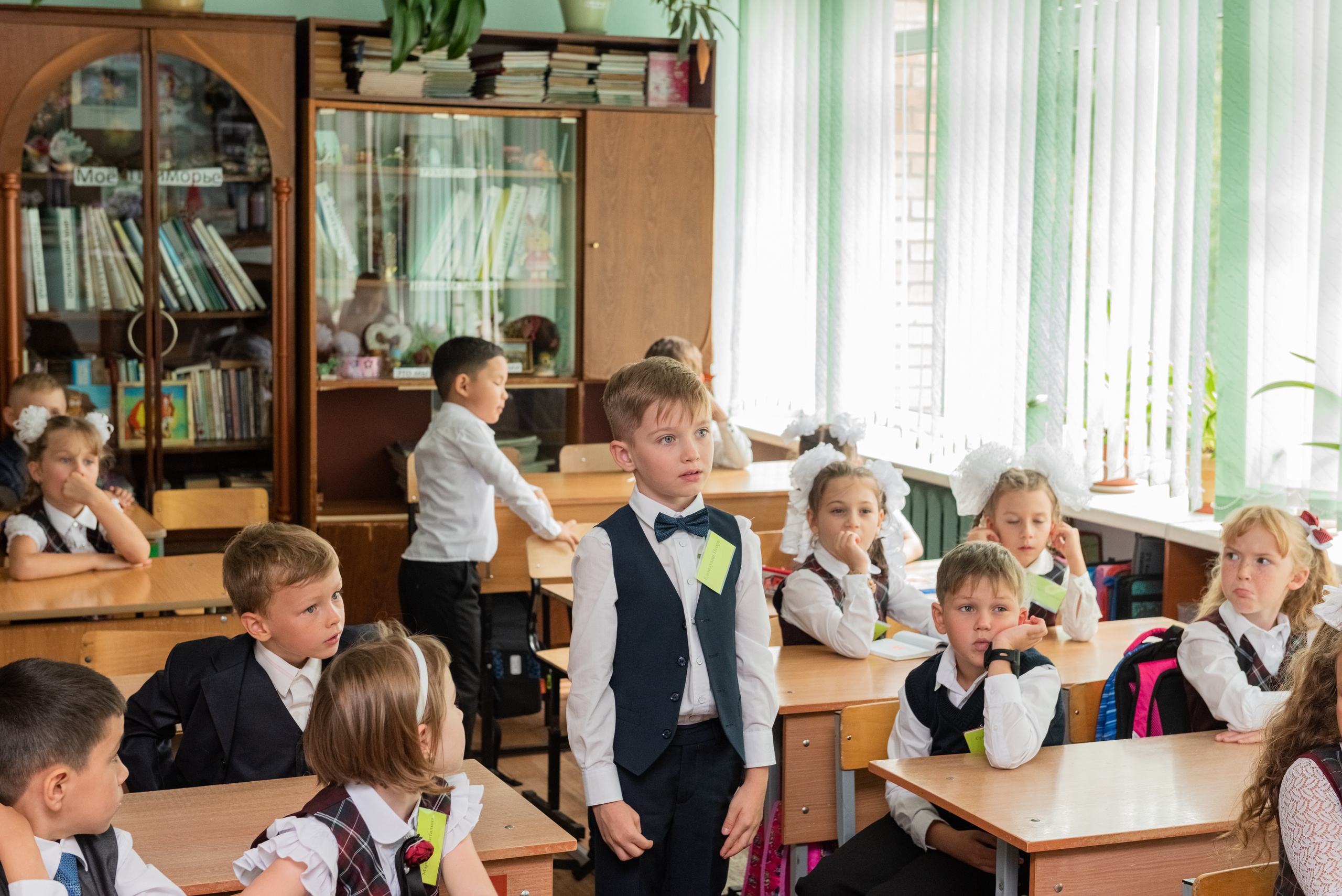 Съемка первоклашек в классе. Семейный и свадебный фотограф во Владивостоке