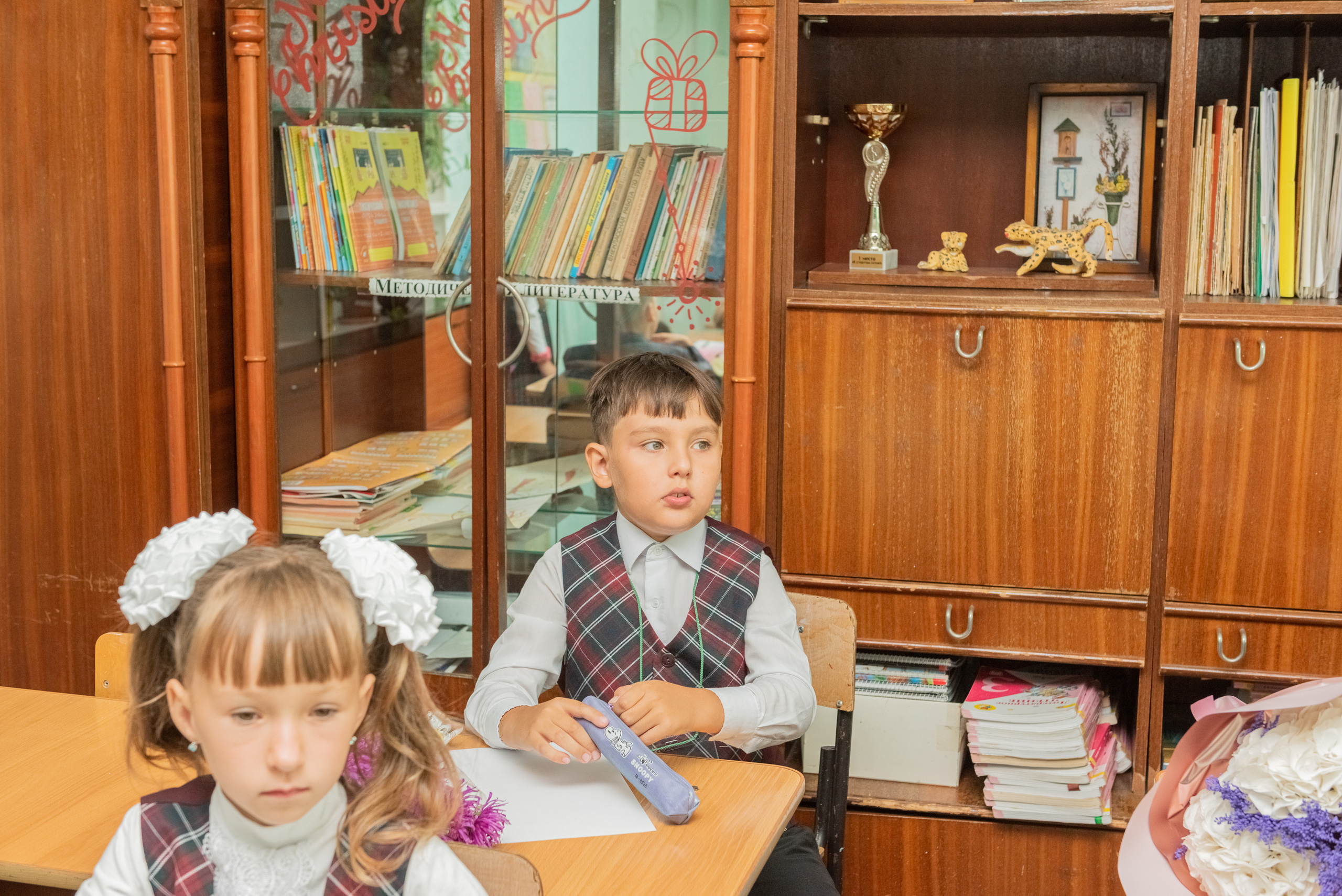 Съемка первоклашек в классе. Семейный и свадебный фотограф во Владивостоке