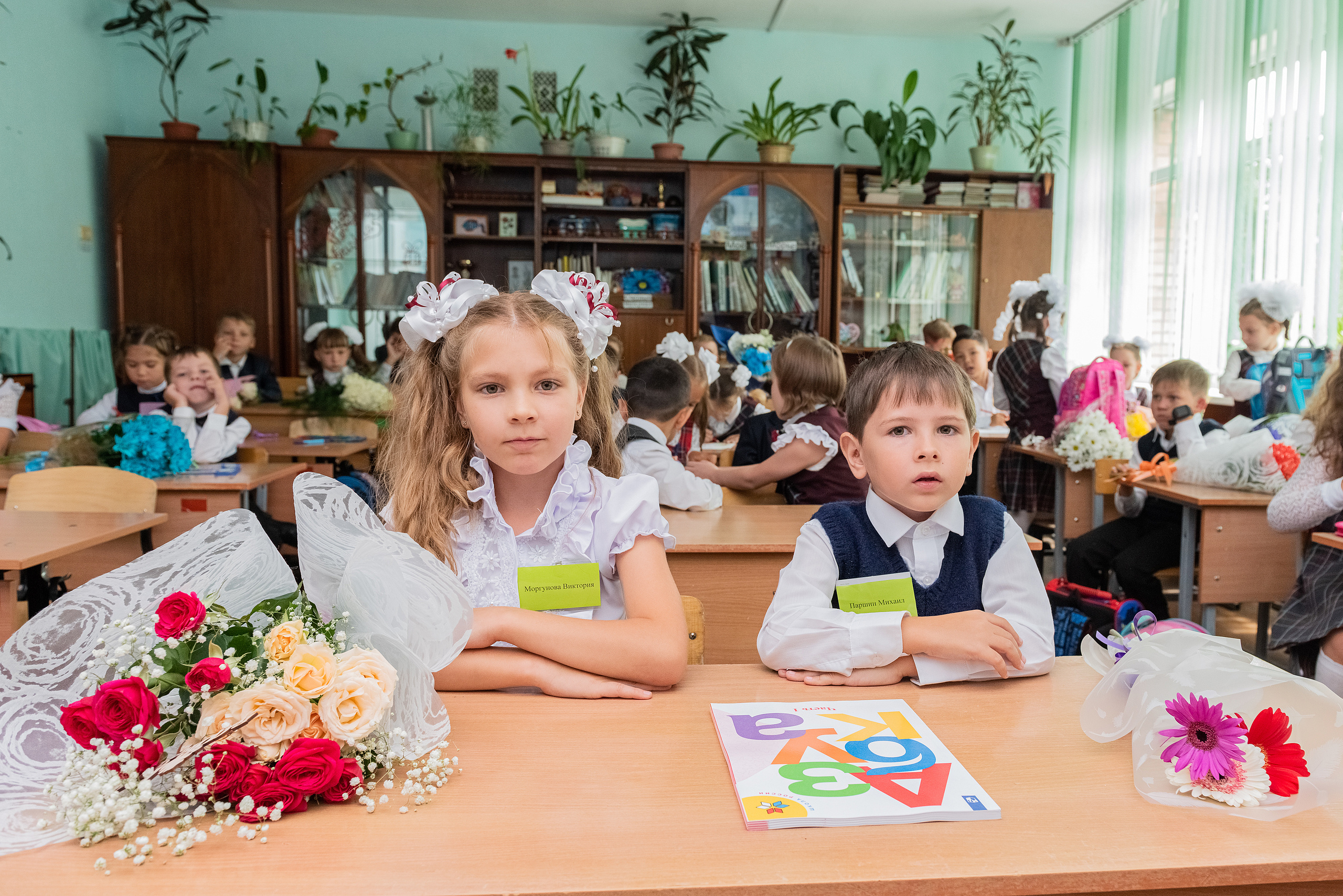 Съемка первоклашек в классе. Семейный и свадебный фотограф во Владивостоке