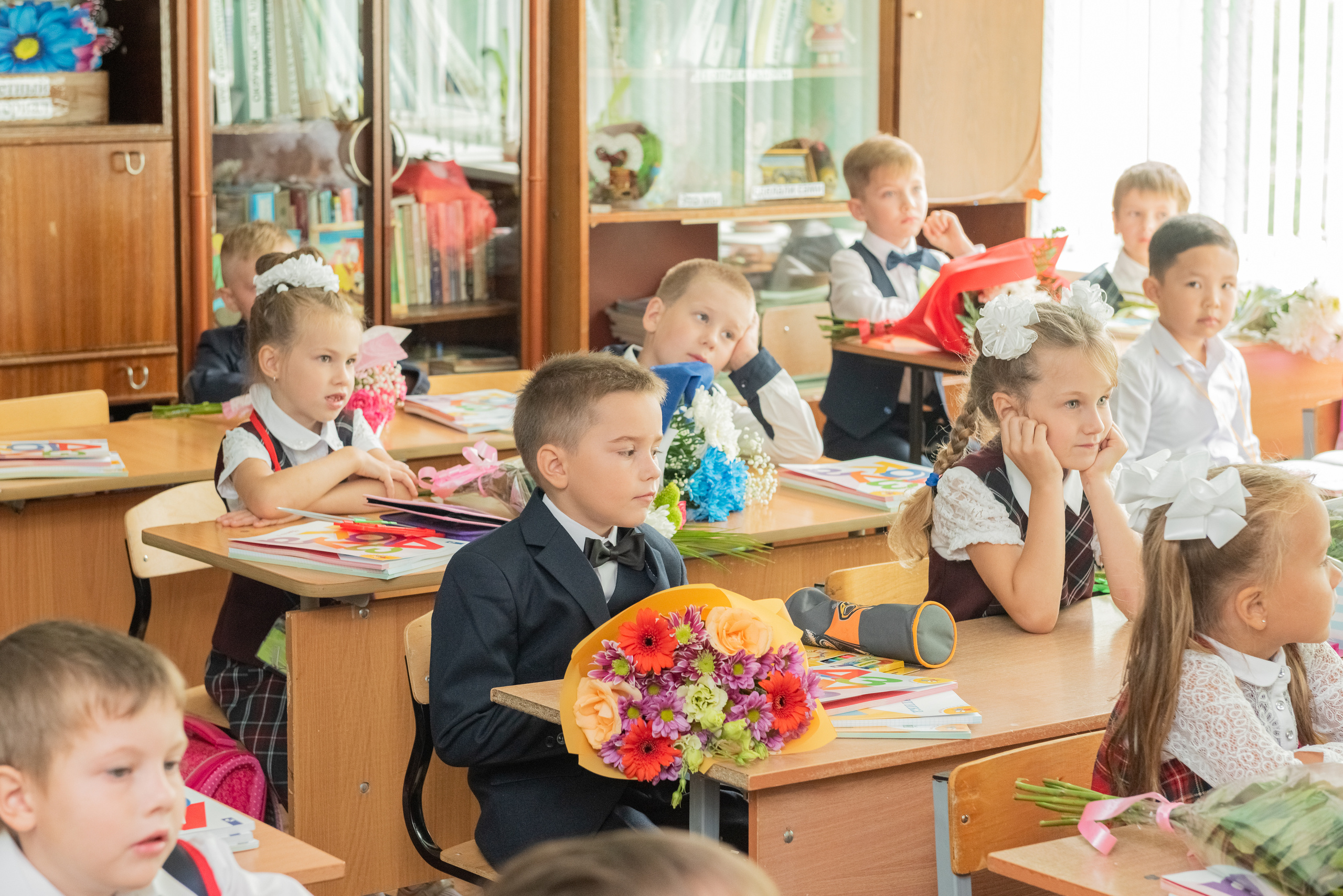 Съемка первоклашек в классе. Семейный и свадебный фотограф во Владивостоке