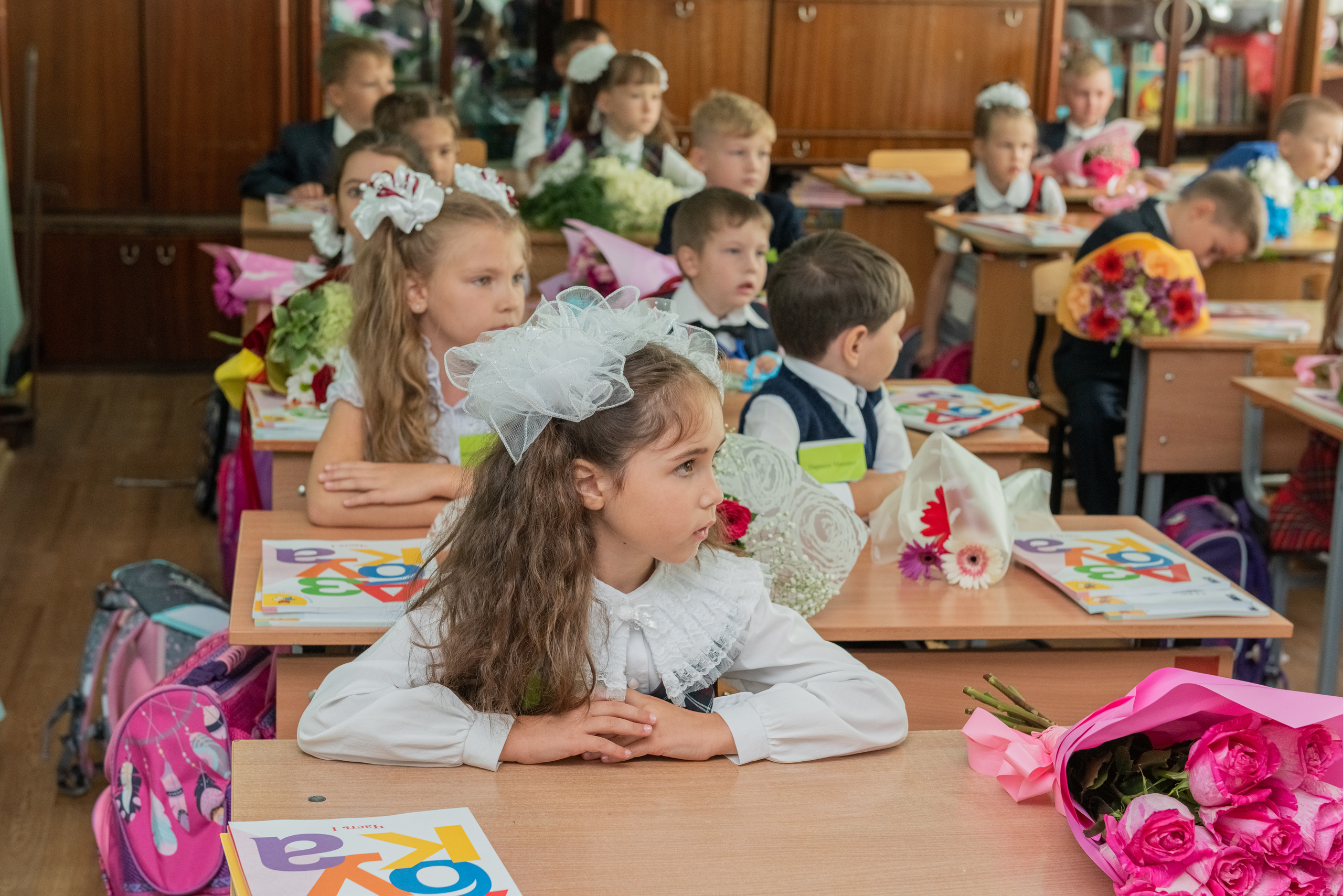 Съемка первоклашек в классе. Семейный и свадебный фотограф во Владивостоке