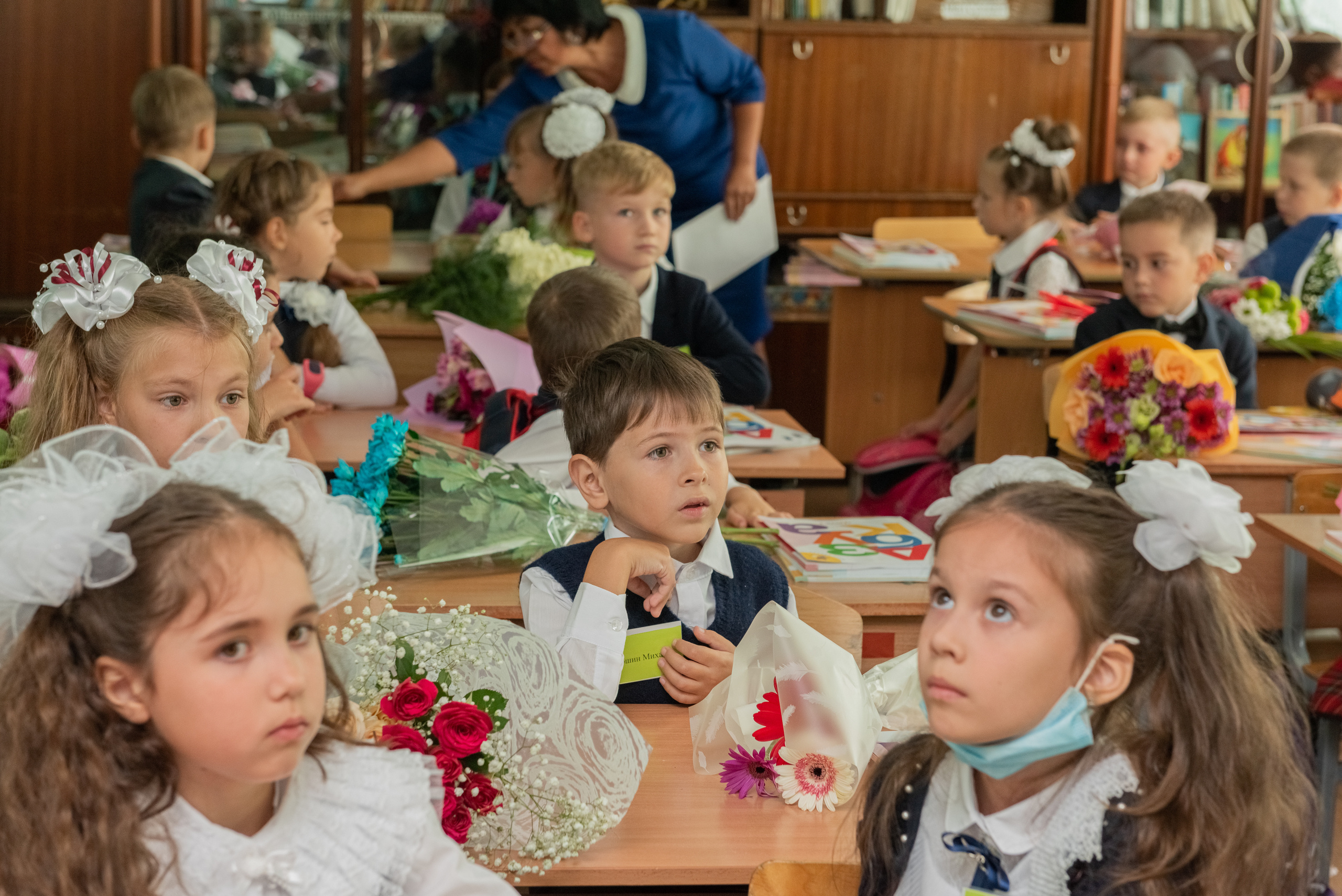Съемка первоклашек в классе. Семейный и свадебный фотограф во Владивостоке