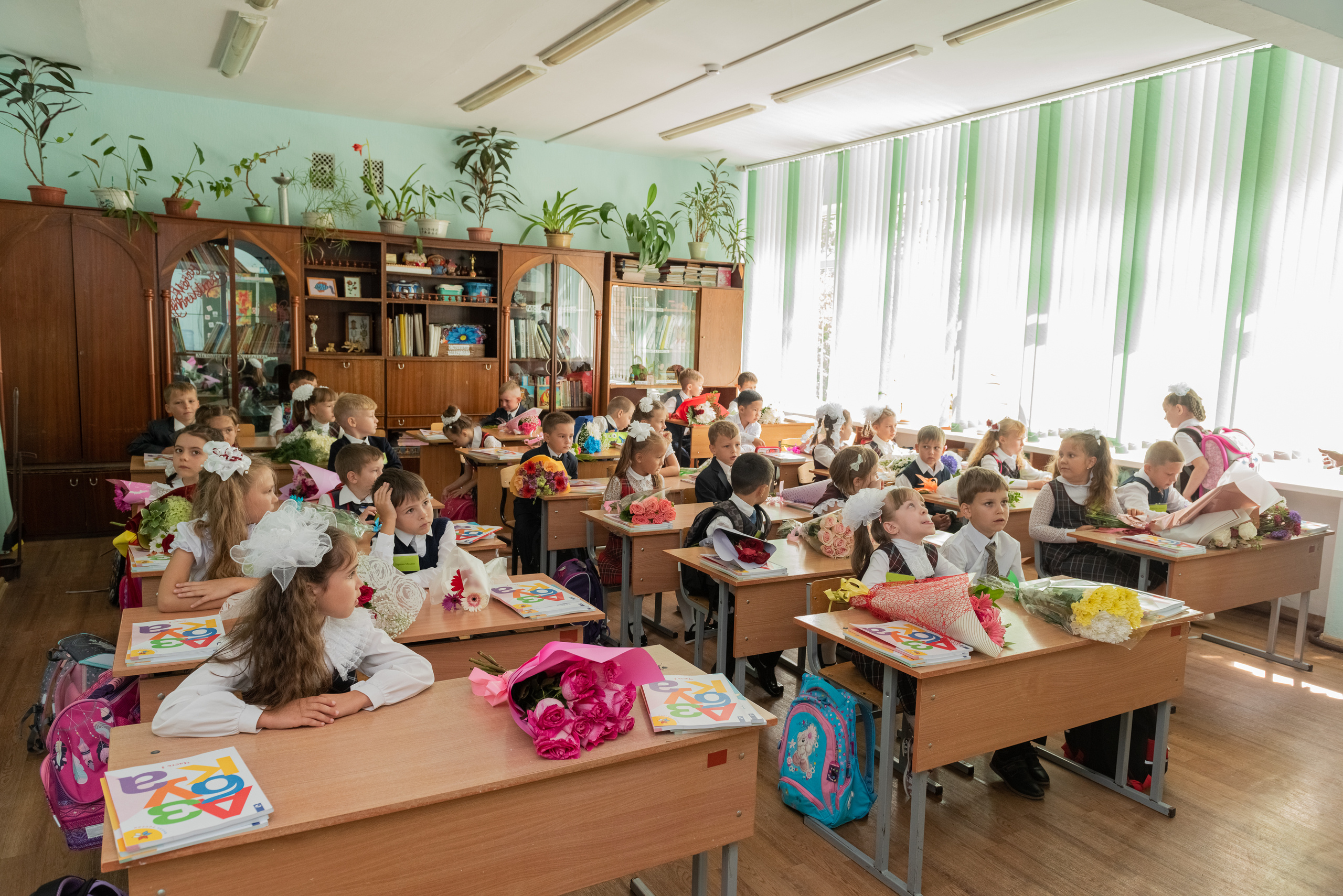 Съемка первоклашек в классе. Семейный и свадебный фотограф во Владивостоке