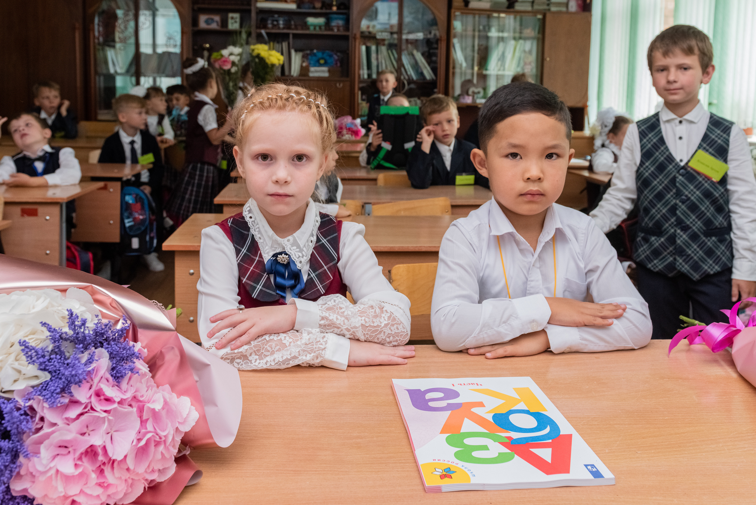 Съемка первоклашек в классе. Семейный и свадебный фотограф во Владивостоке