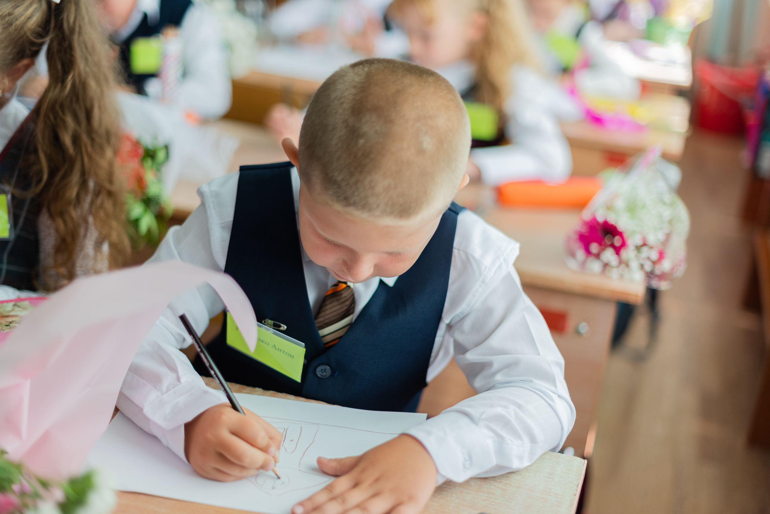 Съемка первоклашек в классе. Семейный и свадебный фотограф во Владивостоке