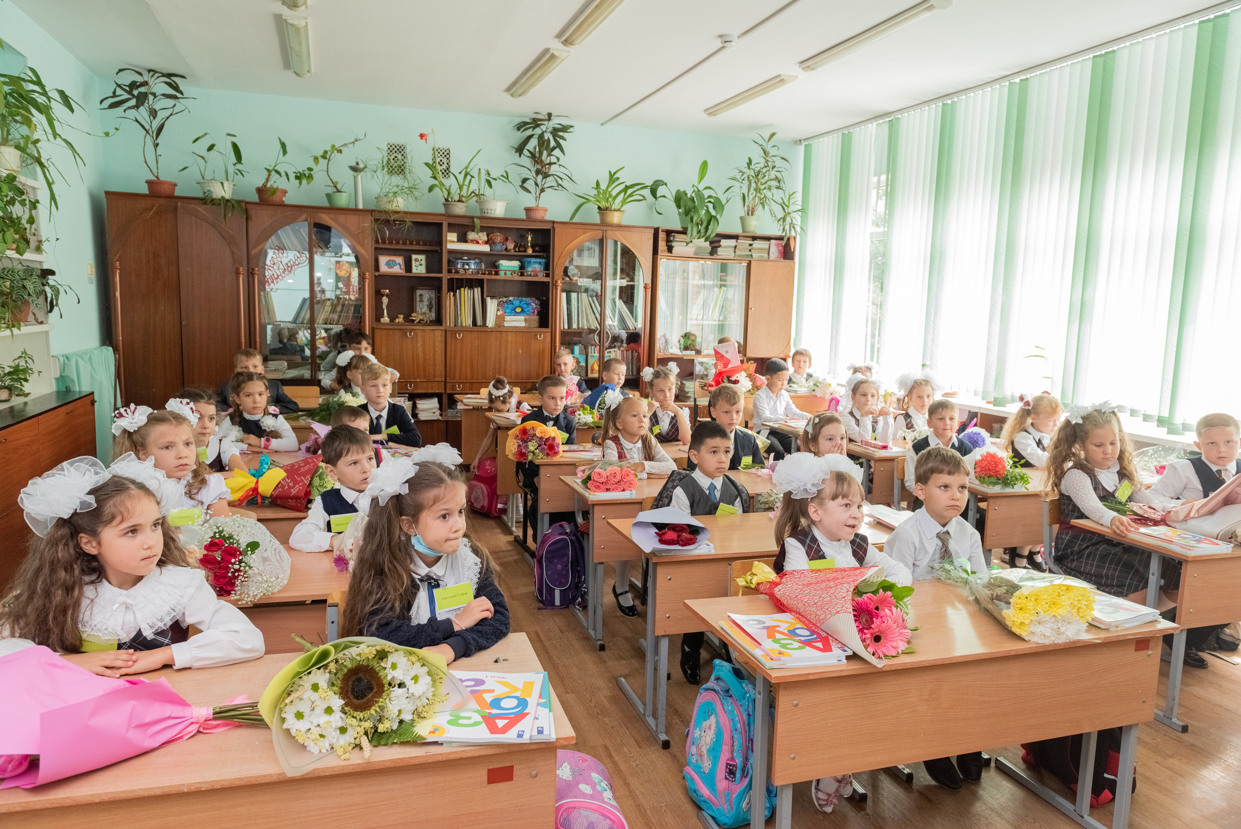Съемка первоклашек в классе. Семейный и свадебный фотограф во Владивостоке