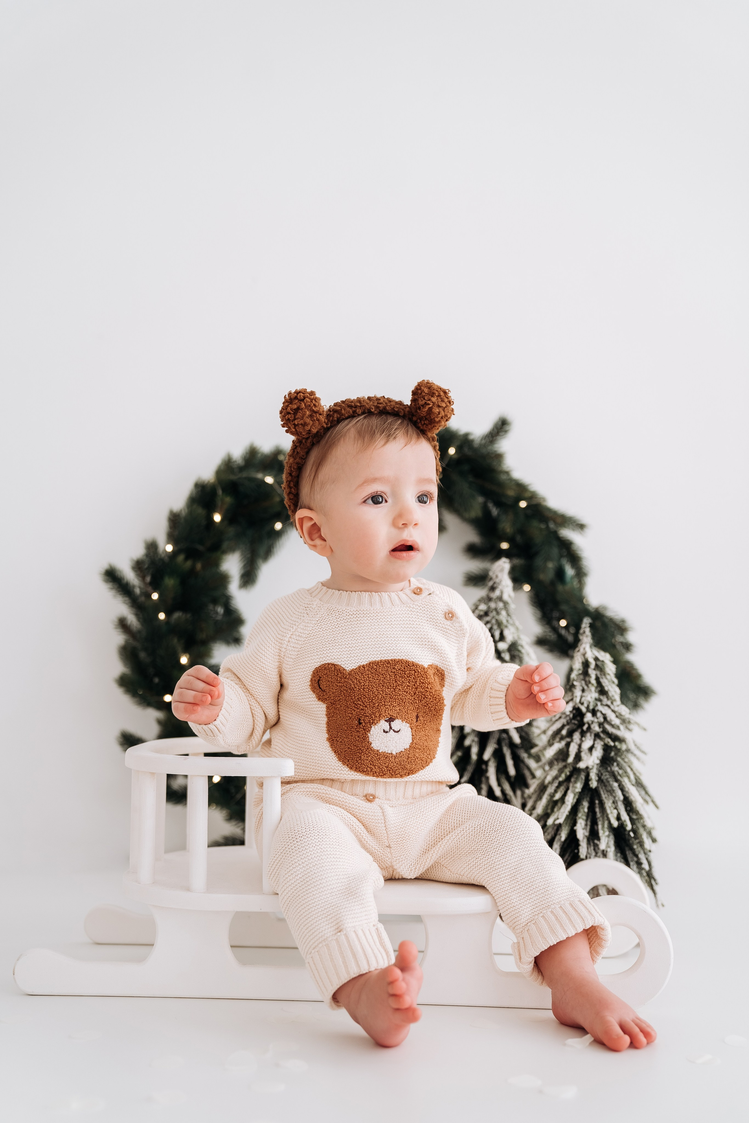 Новогодняя детская фотосессия для Феди. Семейный фотограф СПб Анастасия Василь. Фотосессия на годик