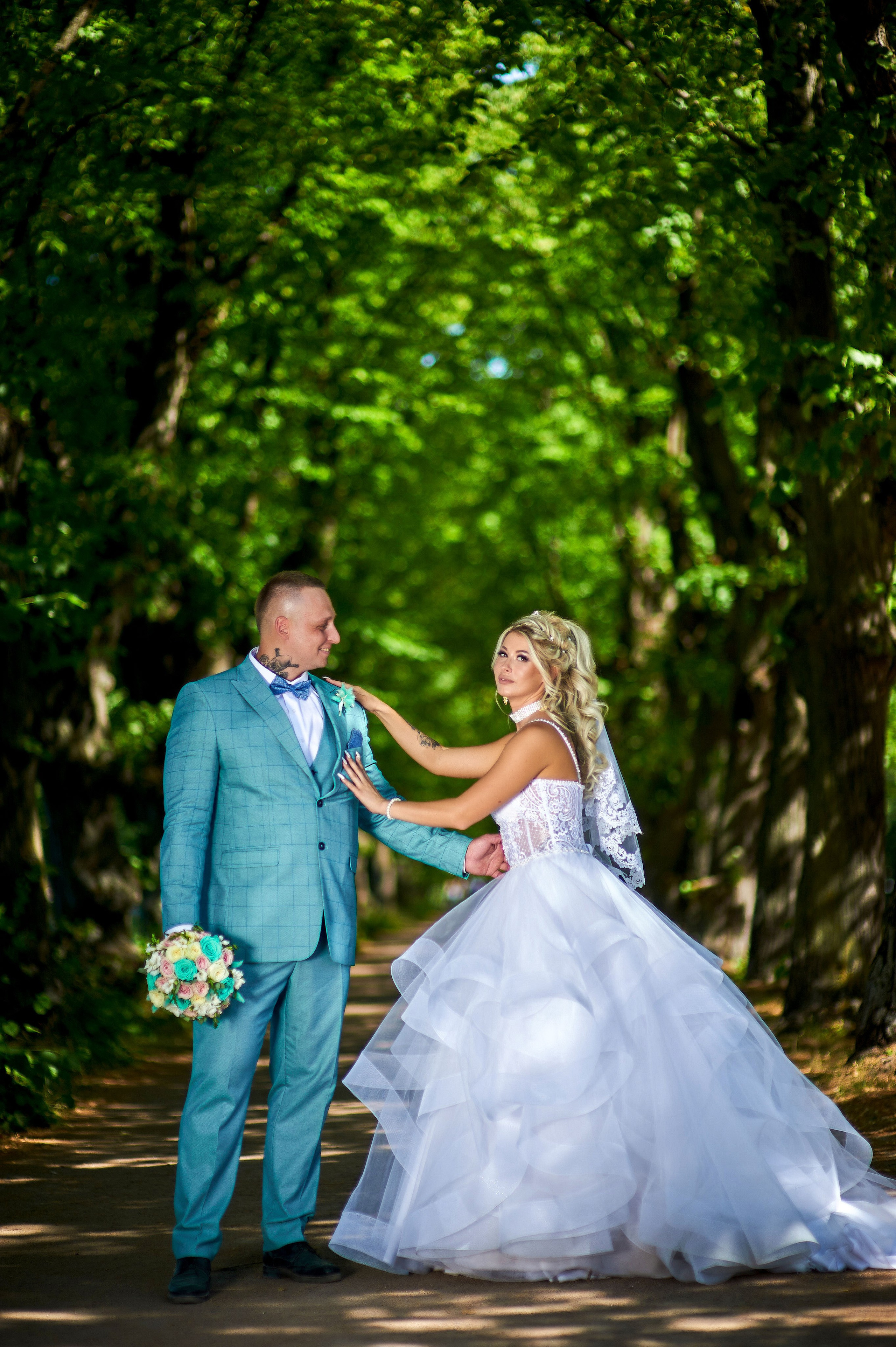 Свадебная прогулка в Петергофе. Портретный, семейный и свадебный фотограф в Санкт-Петербурге и в Пушкине Ширяев Денис