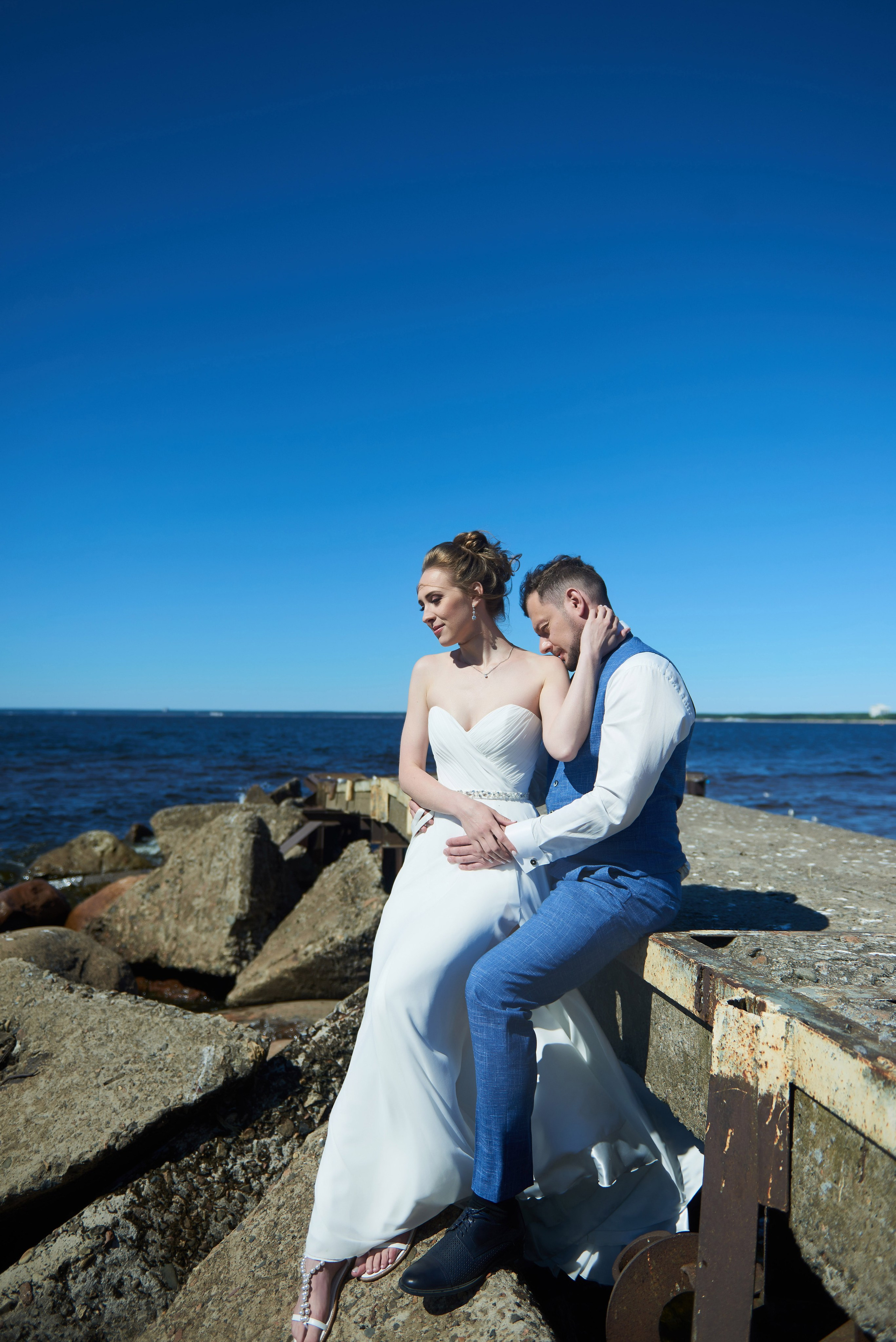 Александра и Вячеслав (фотосессия на берегу Финского залива в парке Дубки в Сестрорецке). Портретный, семейный и свадебный фотограф в Санкт-Петербурге и в Пушкине Ширяев Денис