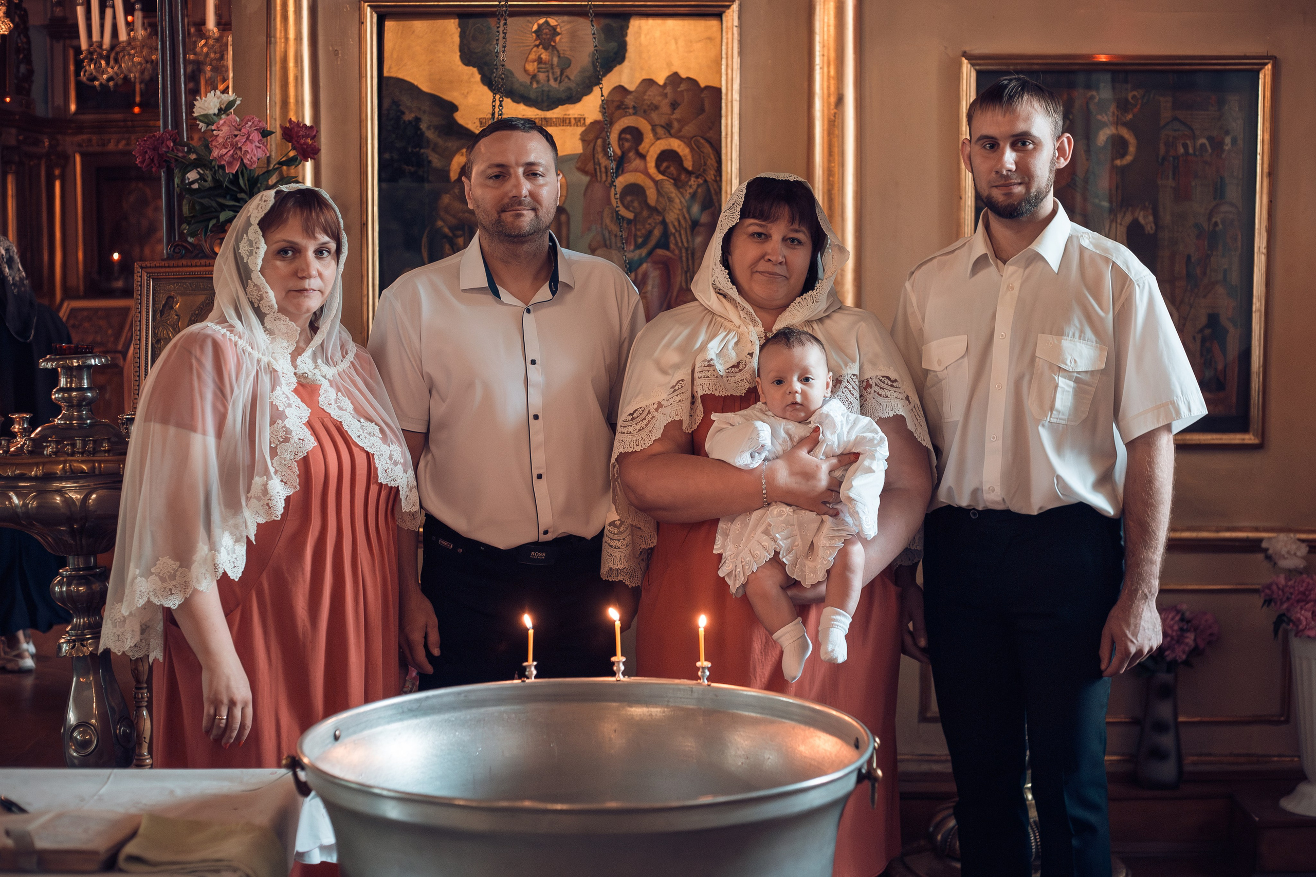 Крещение Артемия в Георгиевской церкви Калуги