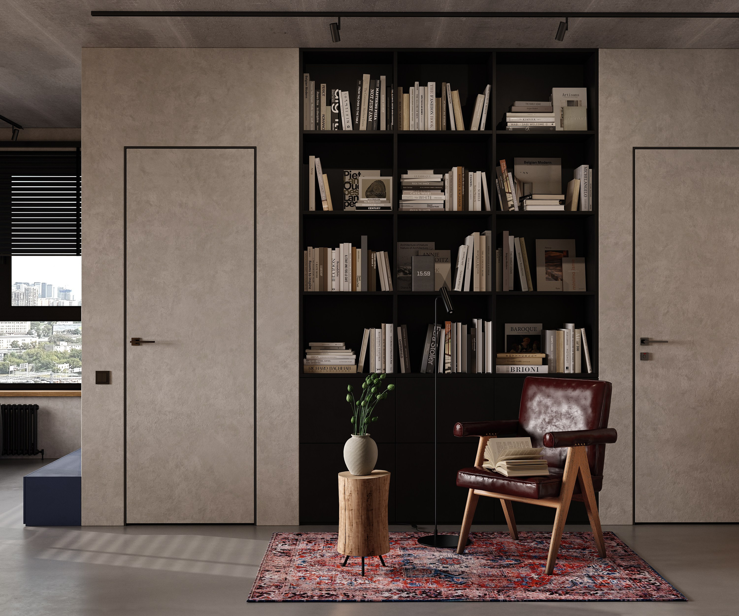 Graphic Minimalism | Design by Yuliya Shpeter. Interior visualisation | avocado.render