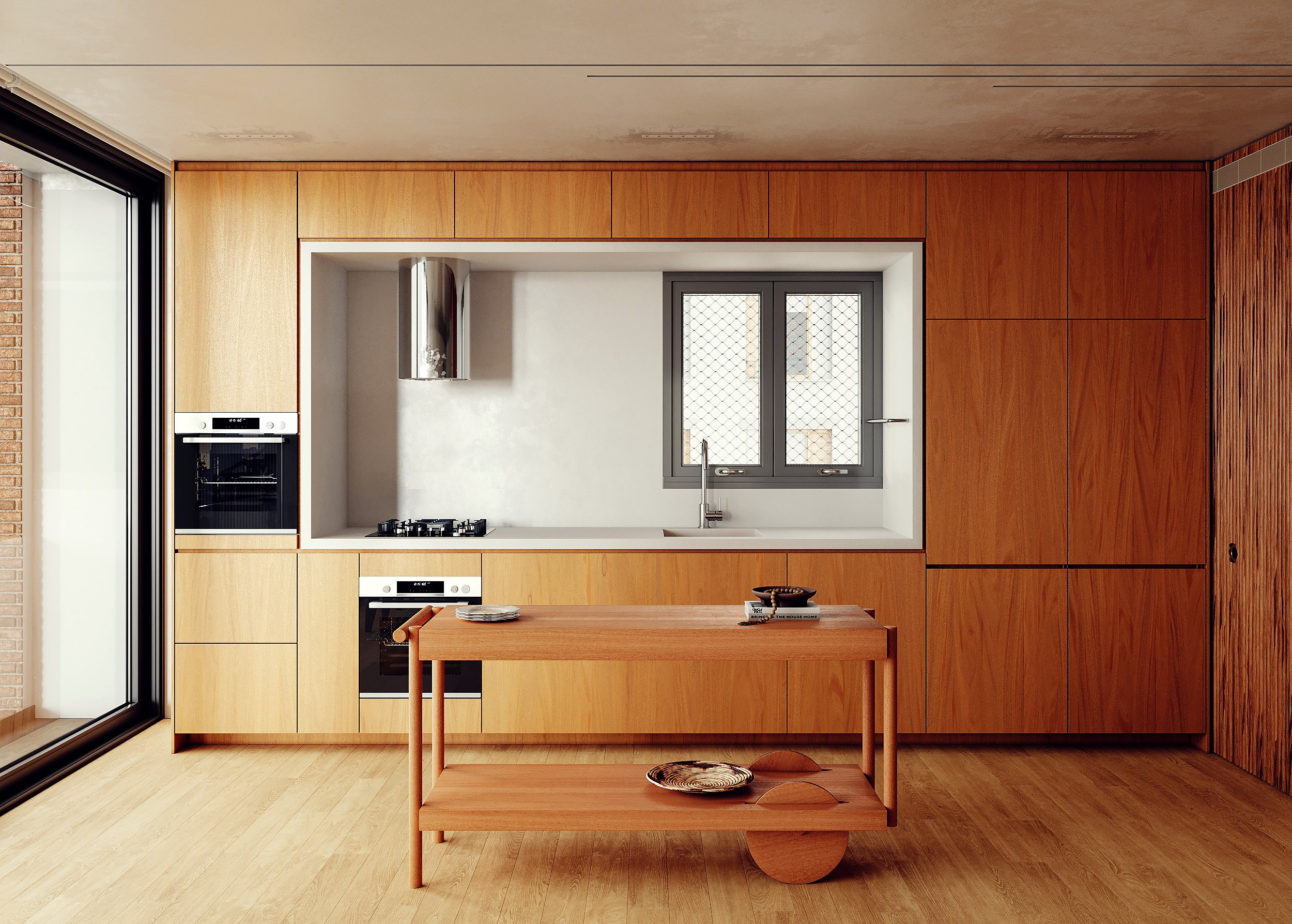 WOODY LIVING ROOM. Визуализация дизайн проектов