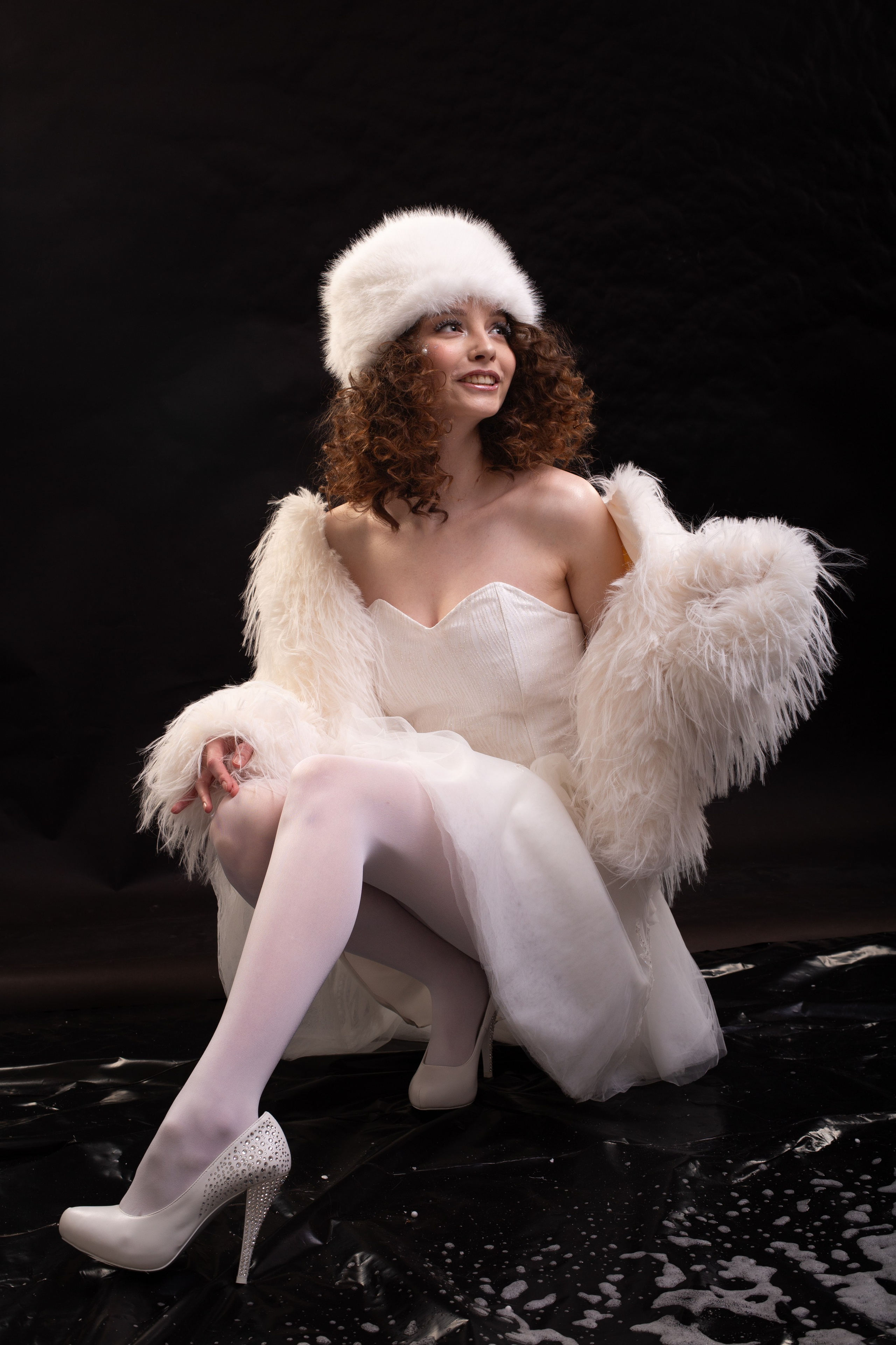 Индивидуальна зимняя фотосессия в студии. Фотограф Ставрополь Пятигорск Елизавета Дарина