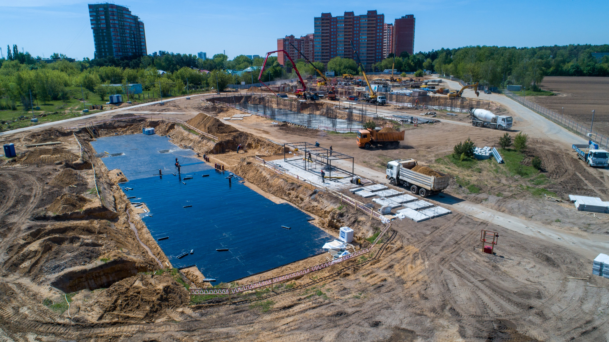 Этапы строительства жилого дома. Интерьерный фотограф Евгений Расторгуев