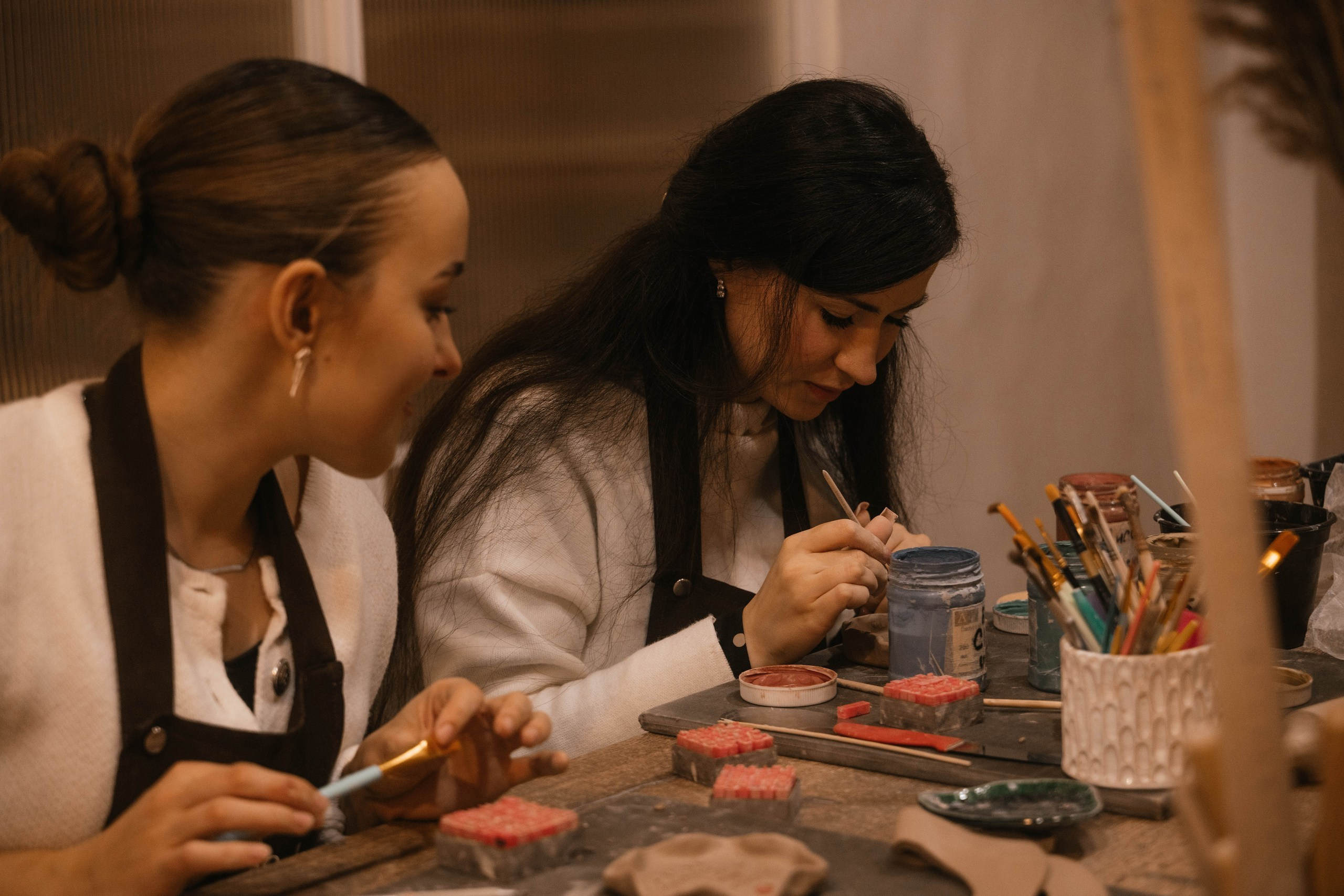 День рождения в гончарной мастерской. Свадебный, семейный фотограф в Рязани Лена Брант