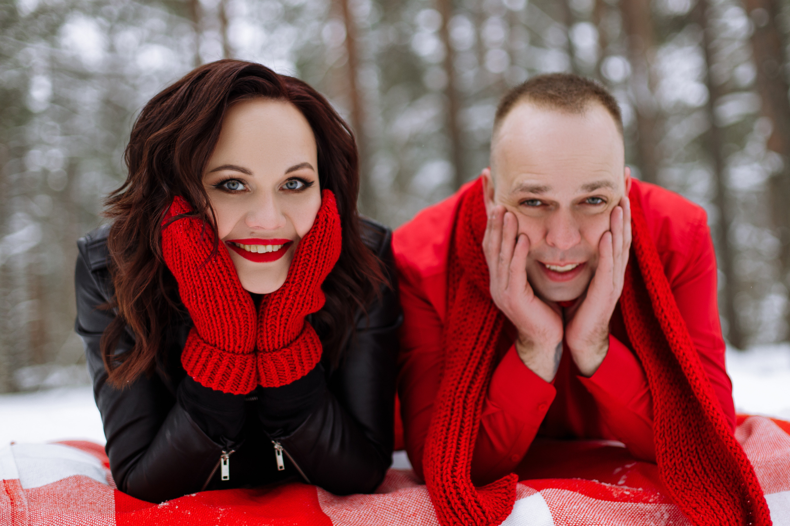 лавстори в зимнем лесу ленинградская область Волхов Ладога