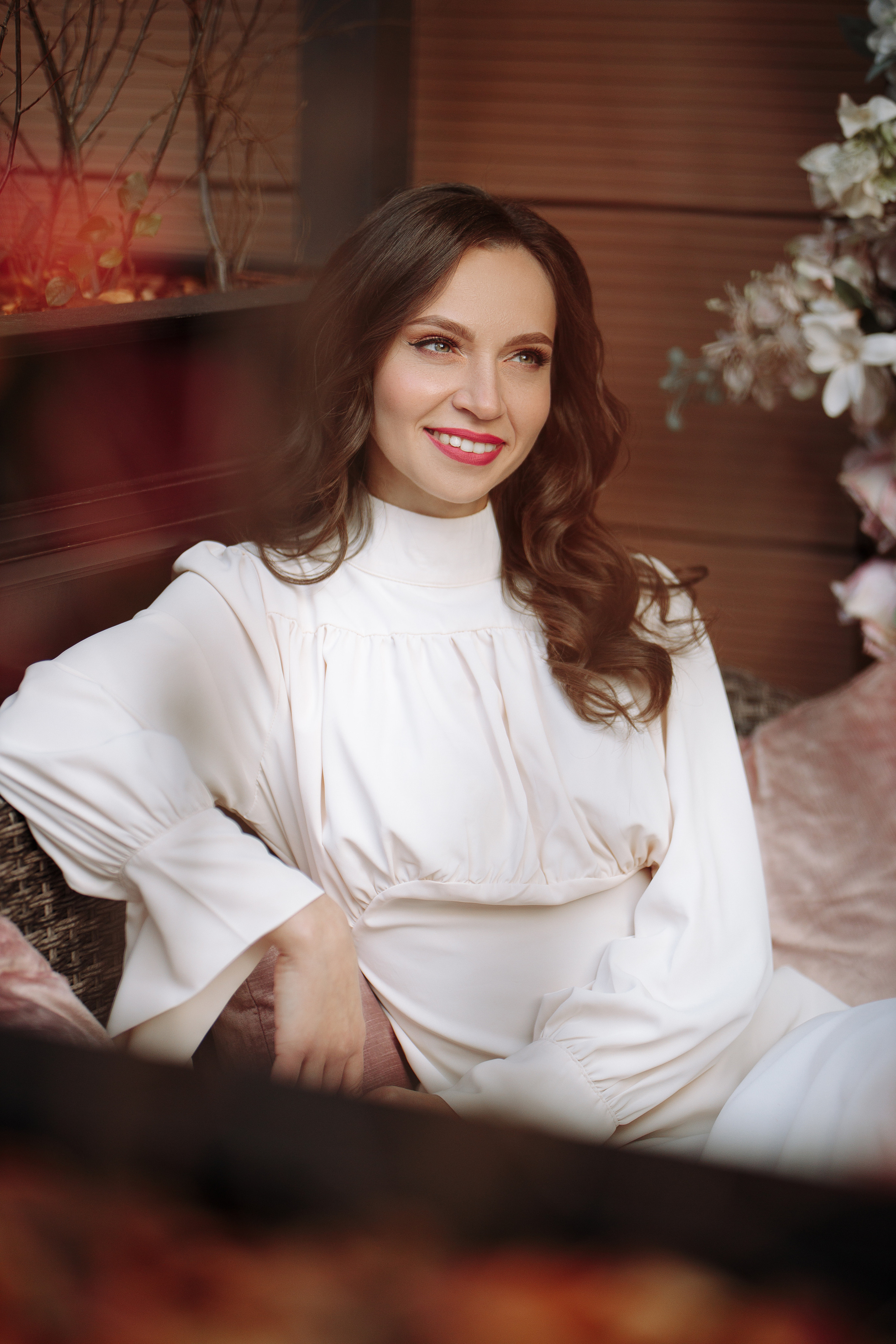 портрет в кафе 