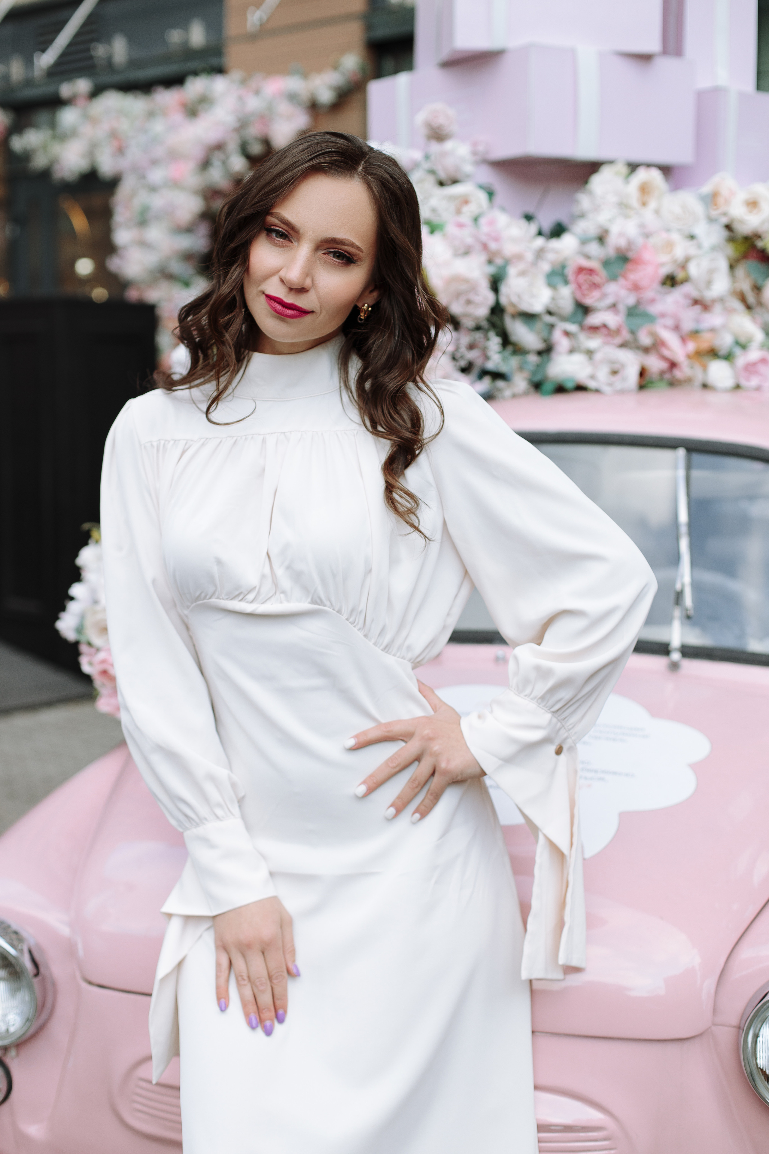 портретная фотосессия с цветами фотограф СПб