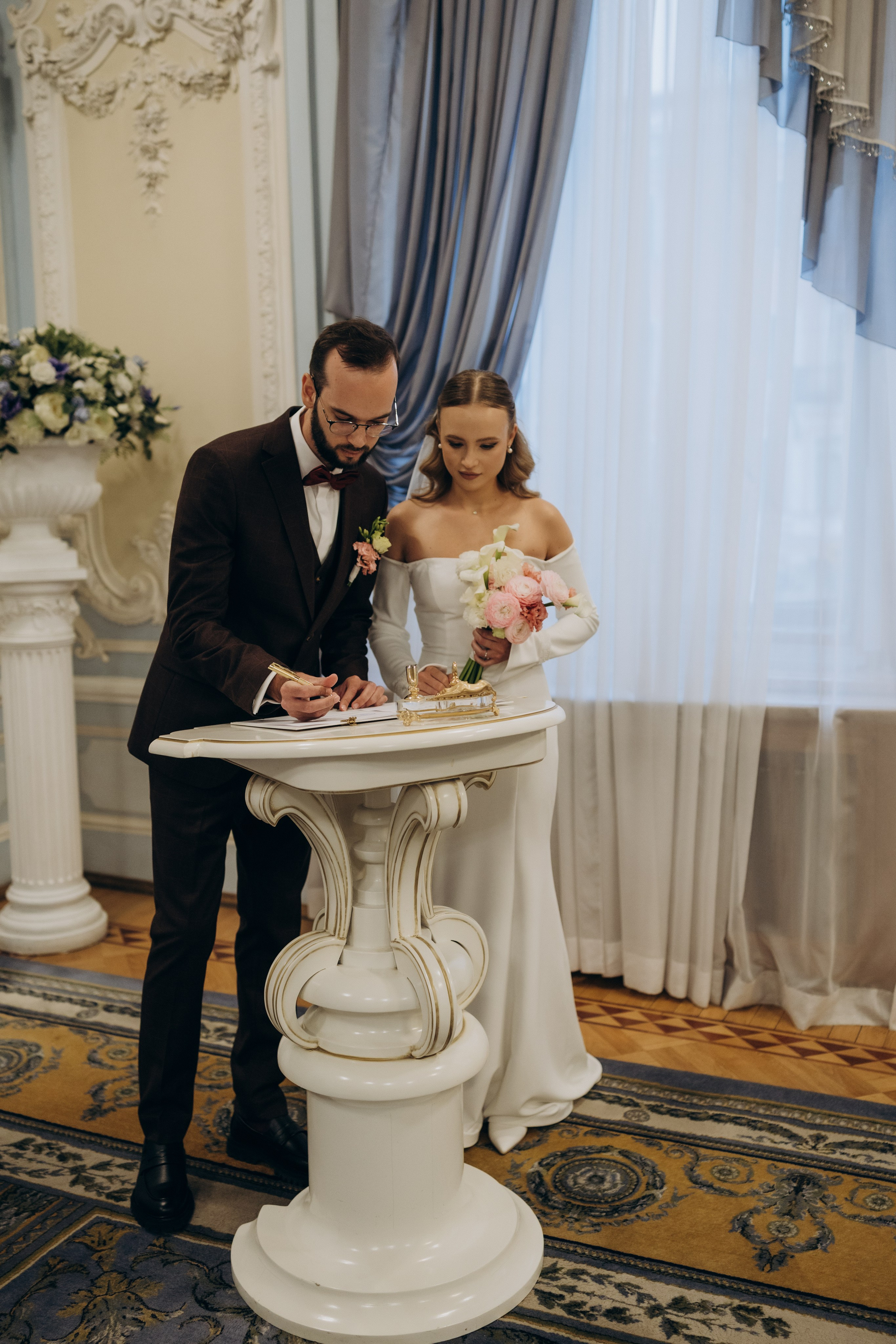 Юра и Полина | 2-й дворец и Половцова. Свадебный и love story фотограф в Санкт-Петербурге