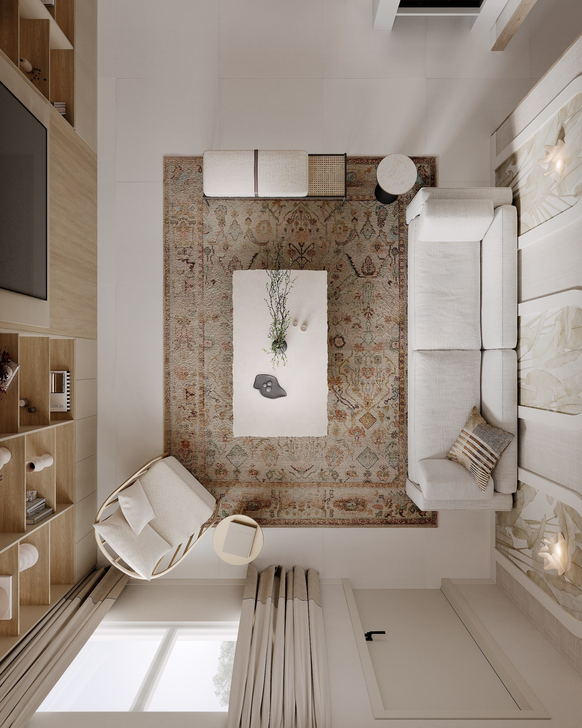 Kitchen/living/Maiami/Florida. Solovets visualization