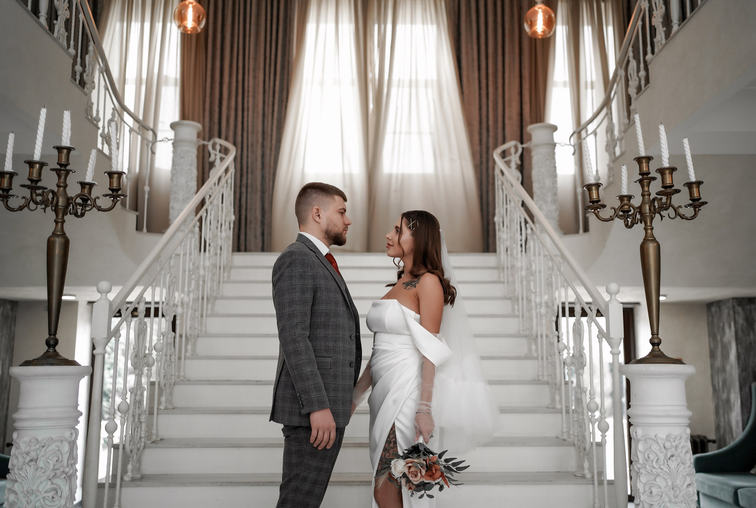 Никита и Оксана на свадебной фотосессии в Графском парке. Свадебный фотограф в Ростове-на-Дону. Таинство Крещения и Венчания, семейные фотосессии. Алёна Чёботова