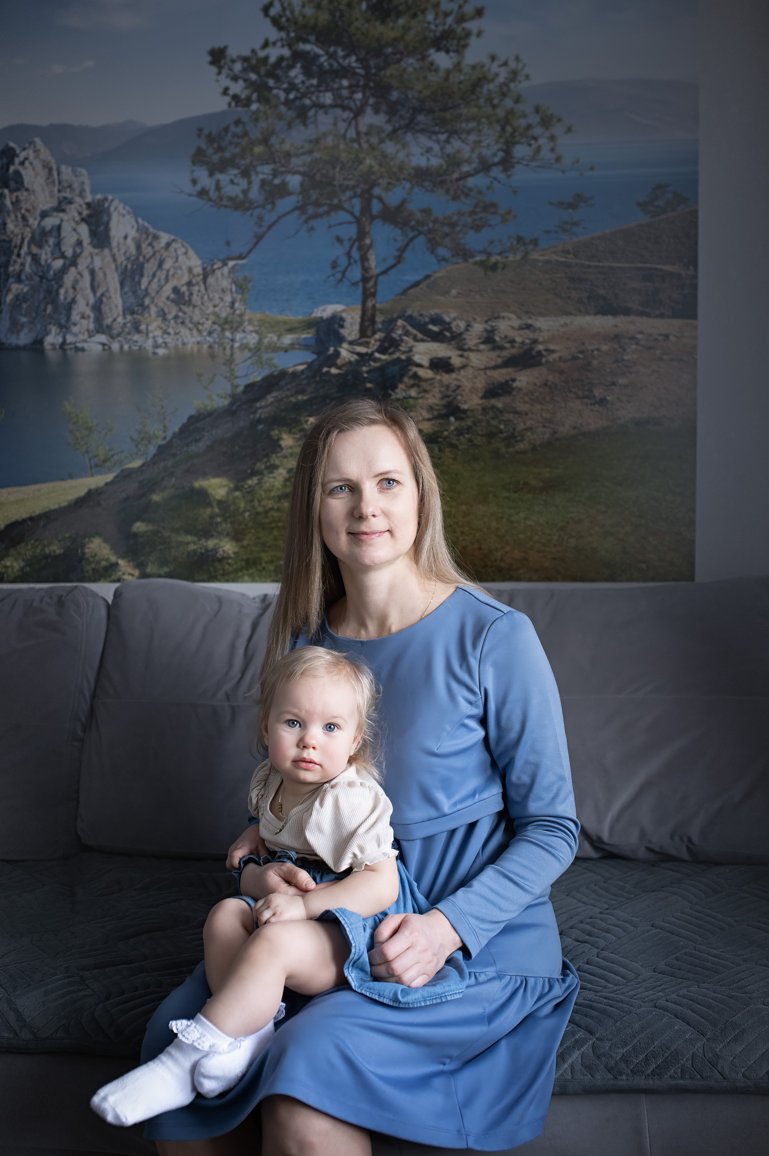 Семья Ляминых дома. Фотографы крещения/венчания  Красноярск Татьяна и Вячеслав Переваловы