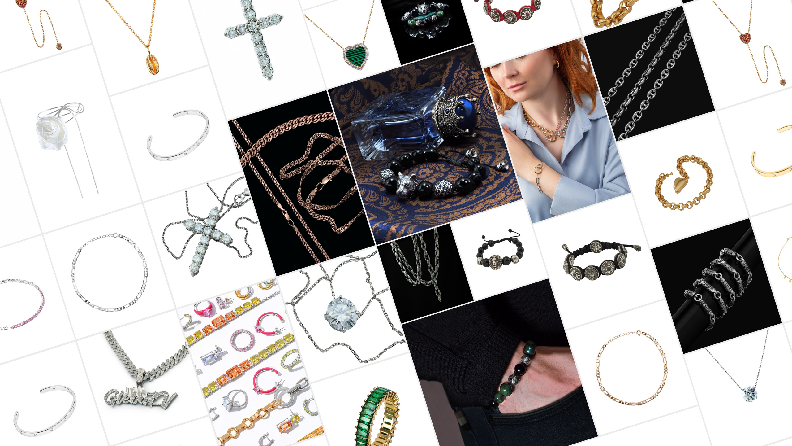 Профессиональная ретушь фотографий украшений на шею и браслетов | Студия SVITHART