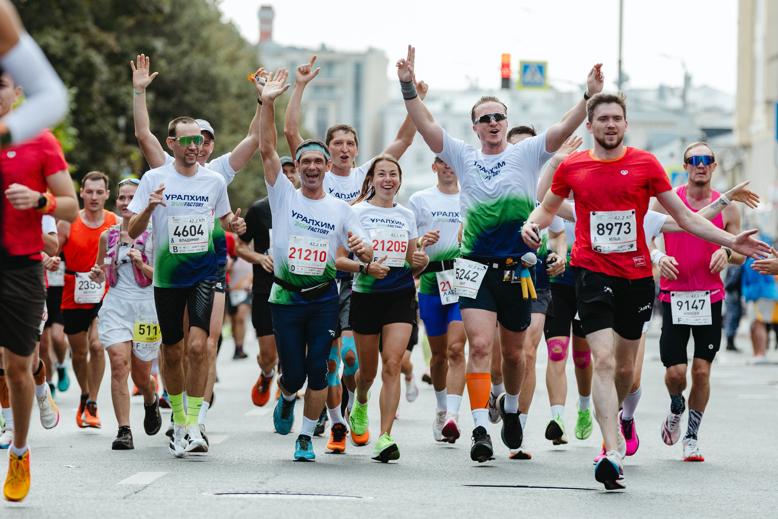 УRF на Московском Марафоне. Фотограф Иван Косарев