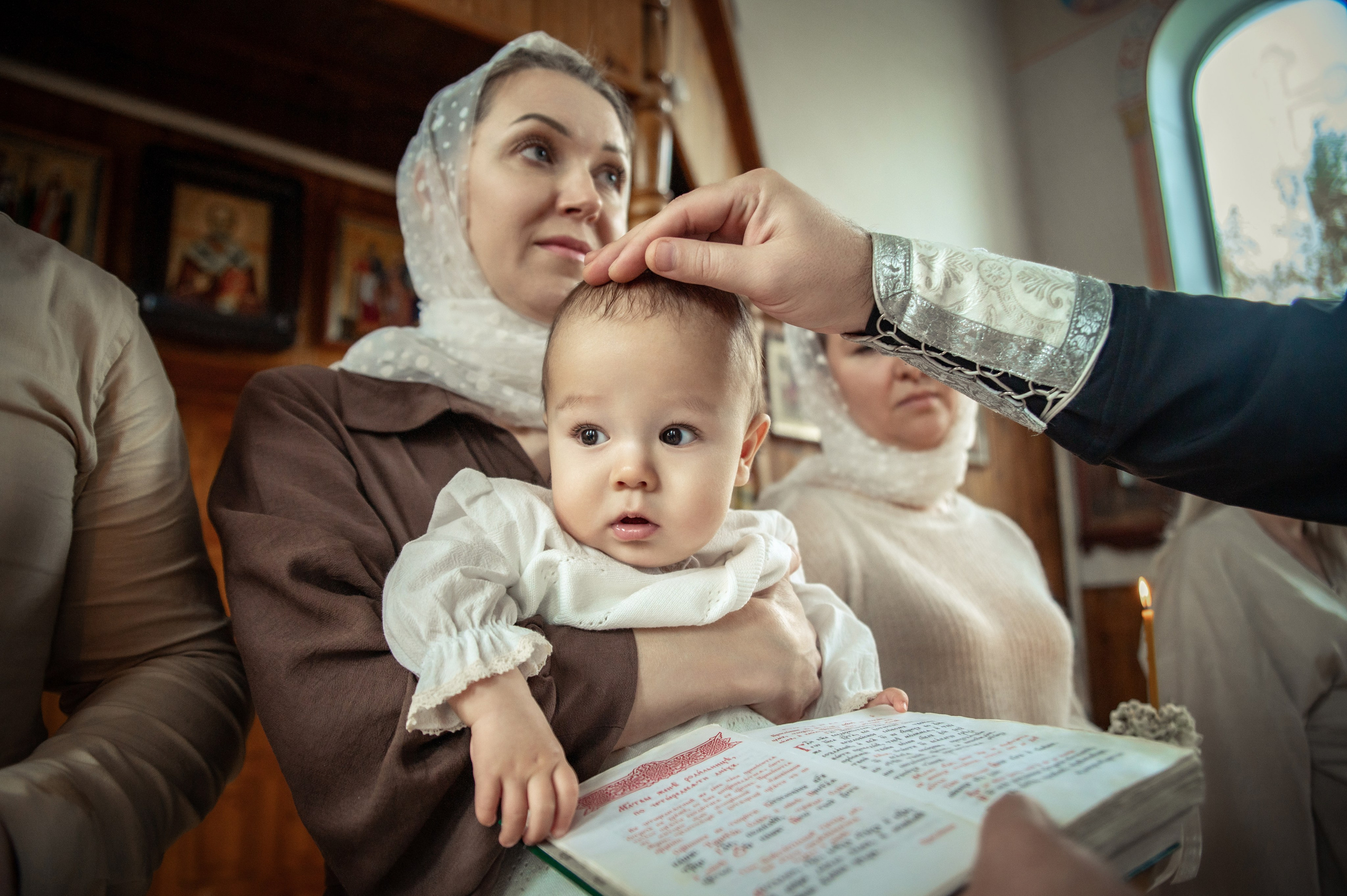Таинство Крещения Геннадия, Храм Николая Чудотворца Краснослободск. Церковный, семейный и репортажный фотограф Волгоград, Волжский