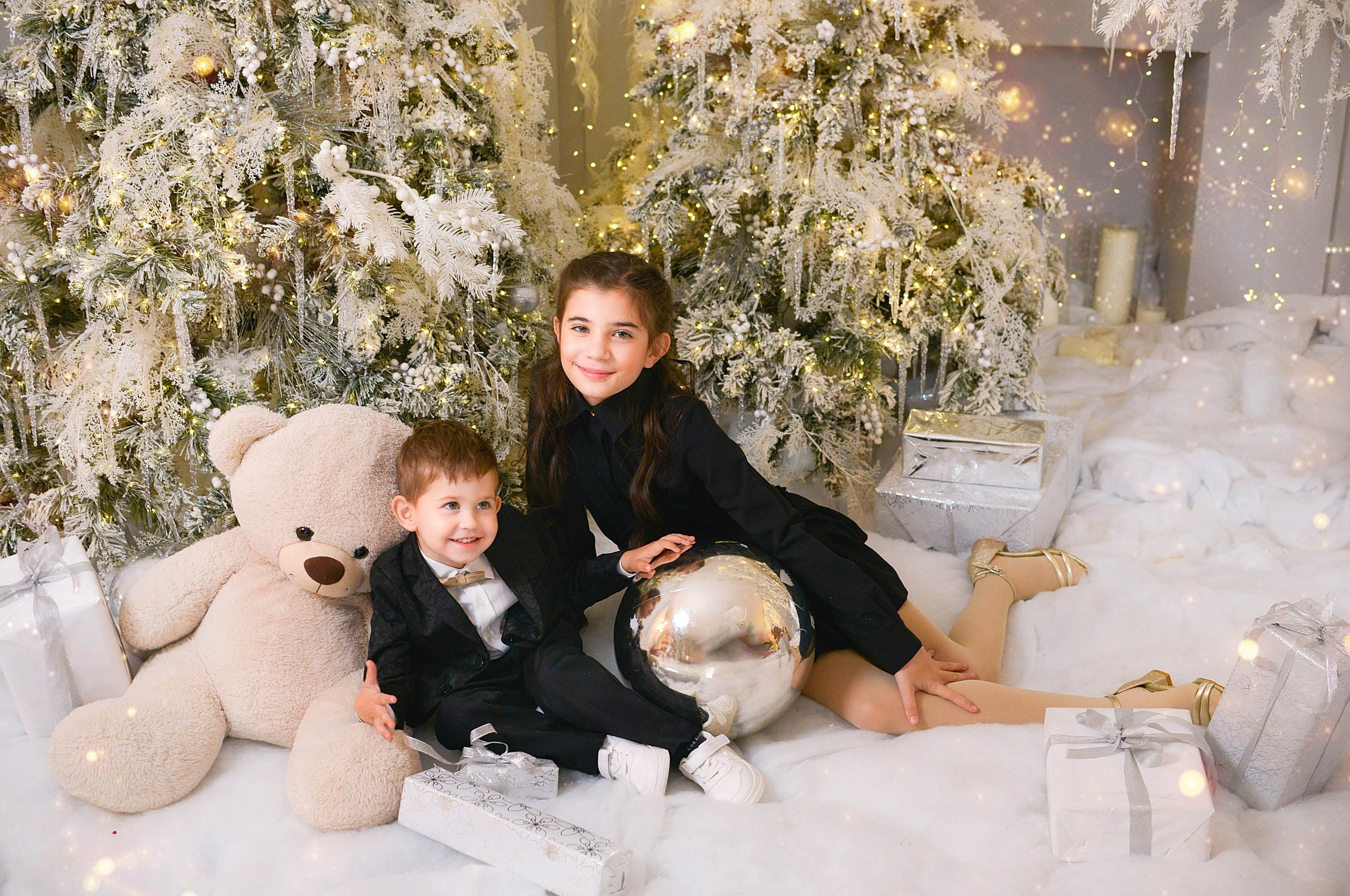 Новогодняя семейная фотосессия в Краснодаре 2023-2024. Фотограф новорожденных Краснодар Малышенко Надежда