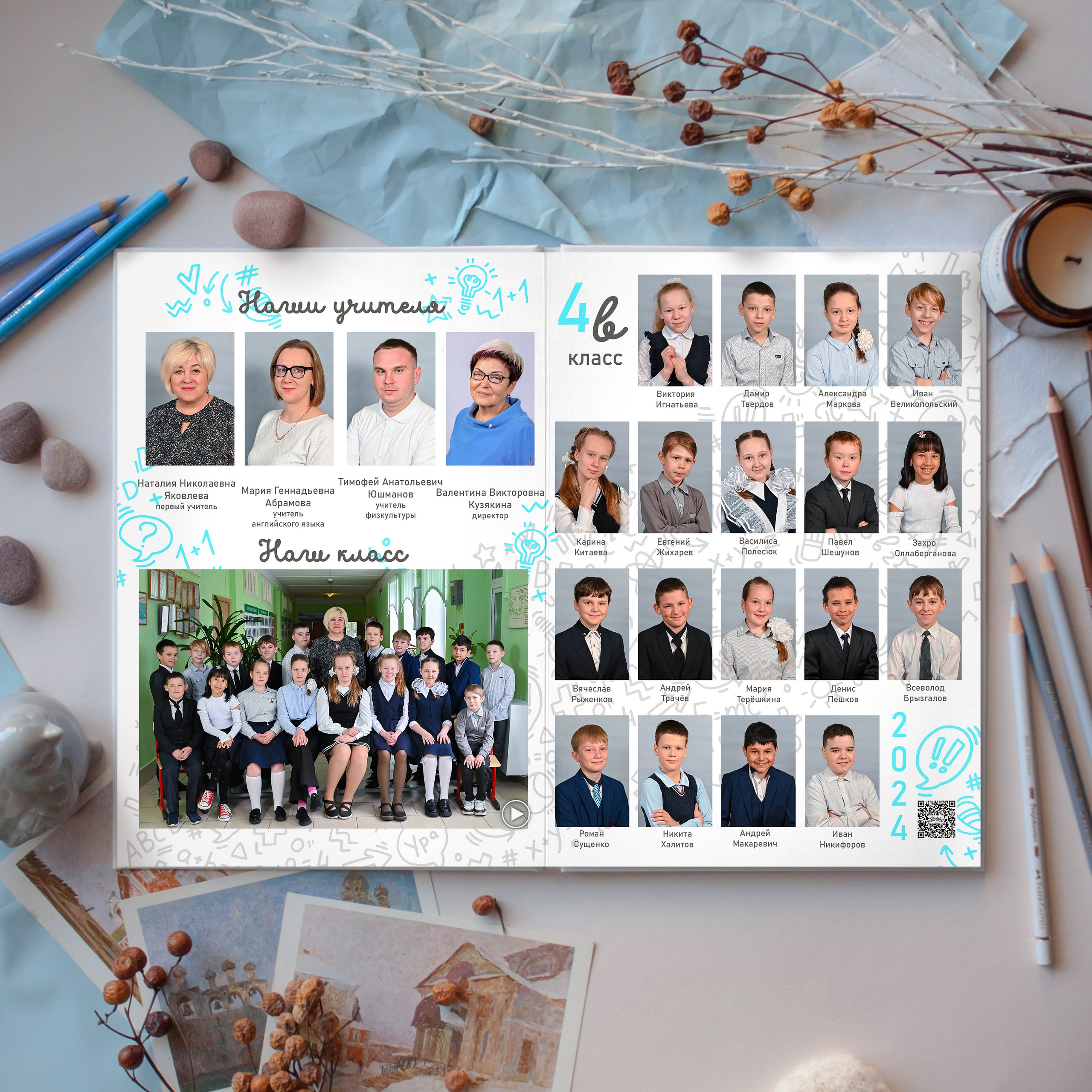 2 разворота. Выпускные альбомы для детских садов Санкт-Петербург