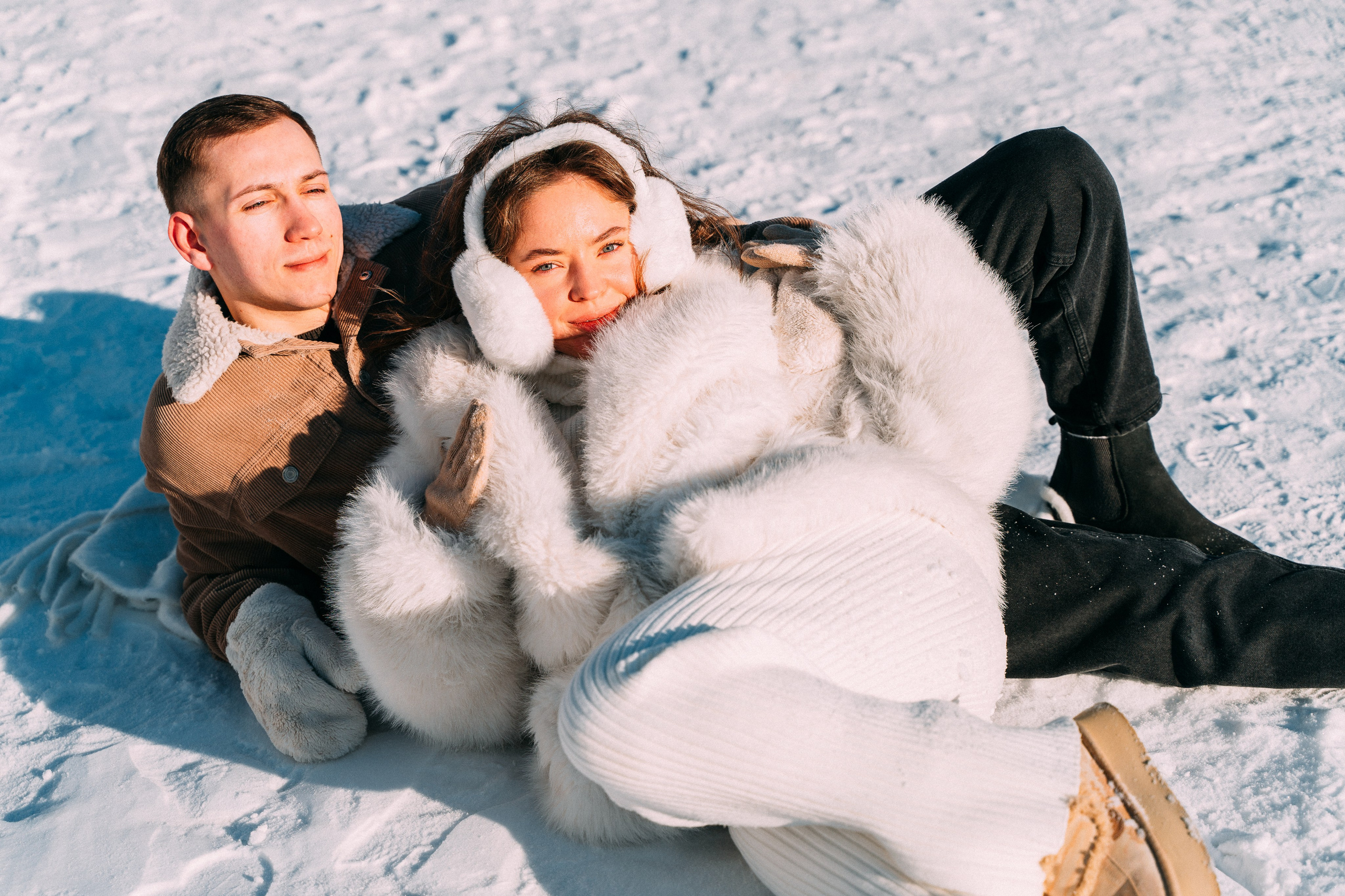 Лавстори на льду по рекам и каналам Санкт-Петербурга
