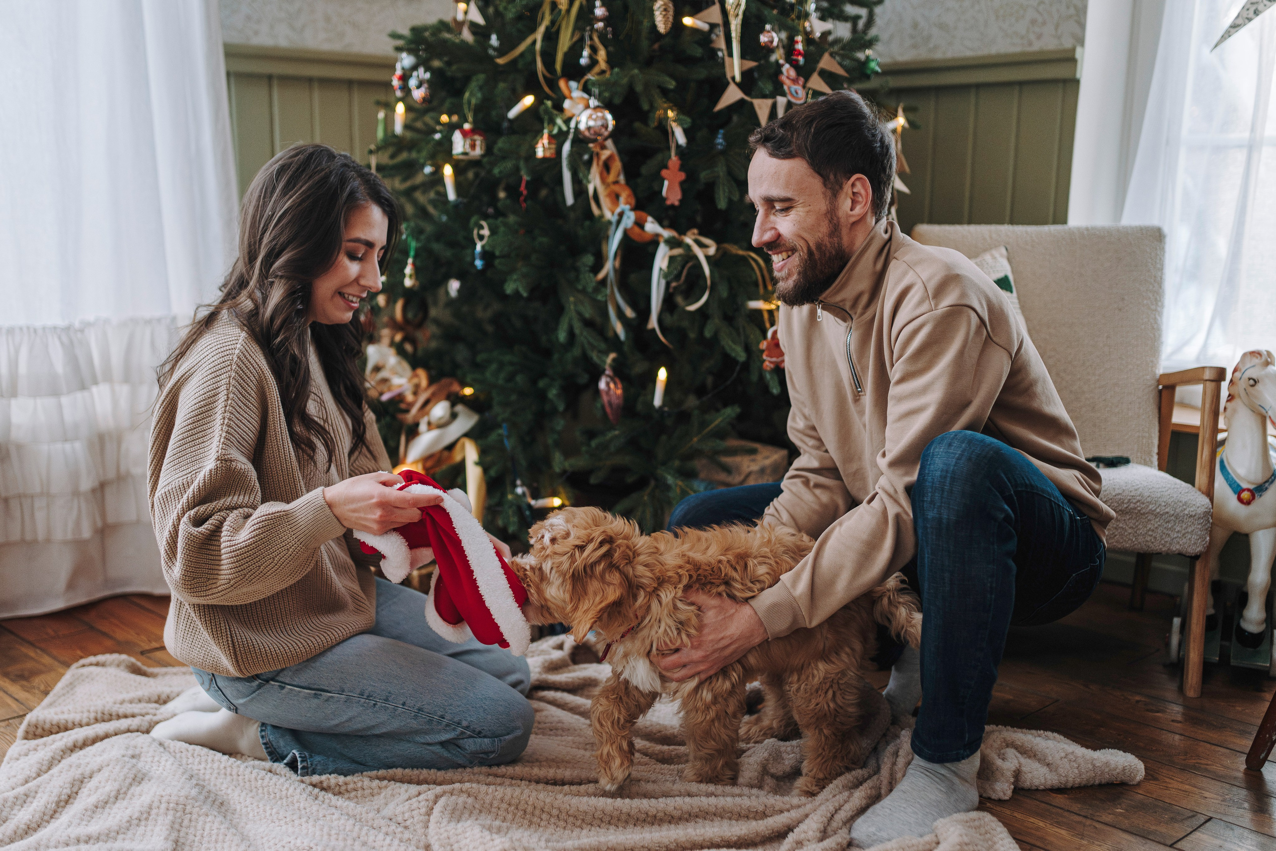 Мёрфи, Таня и Антон. Фотограф анималист в Спб недорого Олеся Майорова