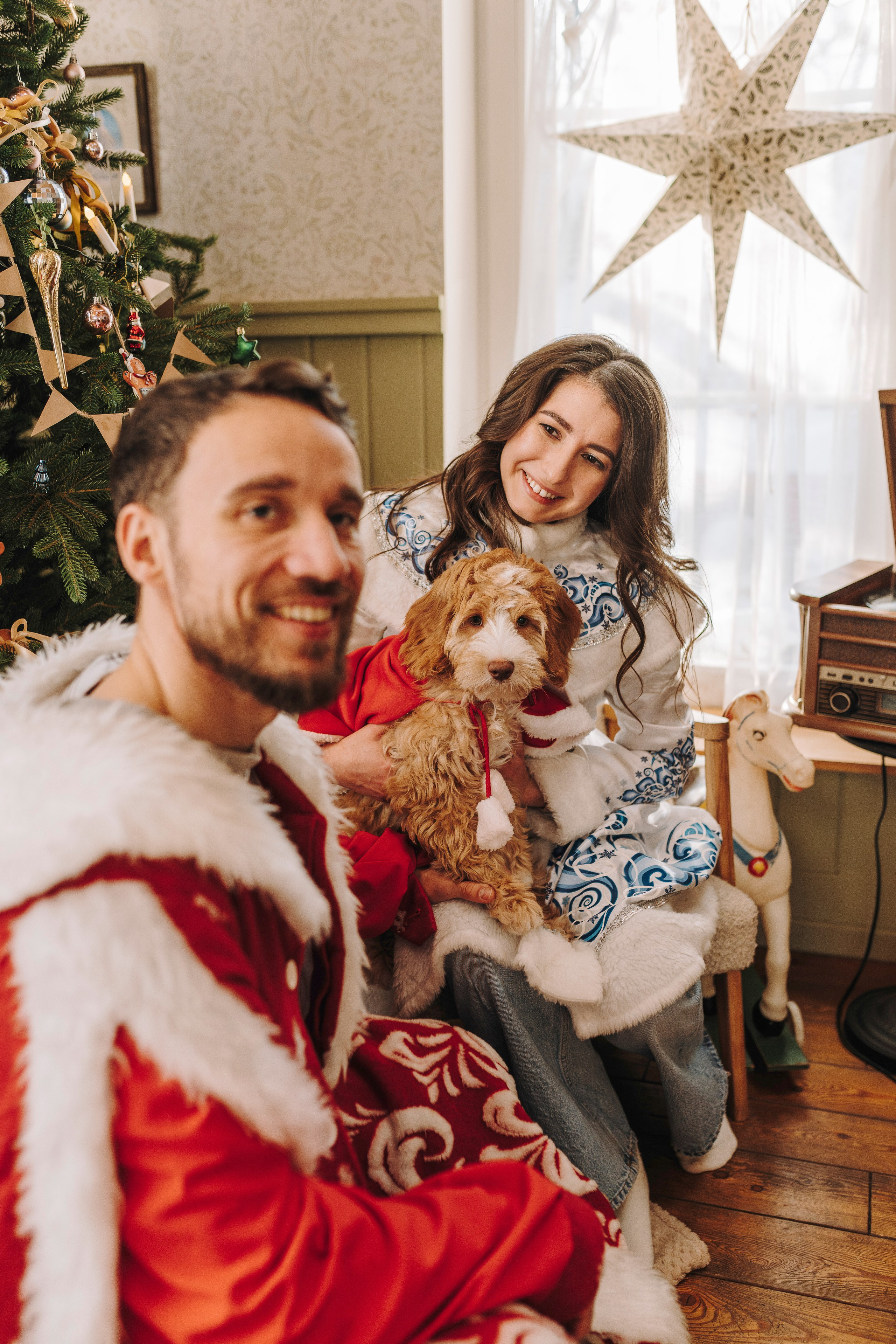 Мёрфи, Таня и Антон. Фотограф анималист в Спб недорого Олеся Майорова