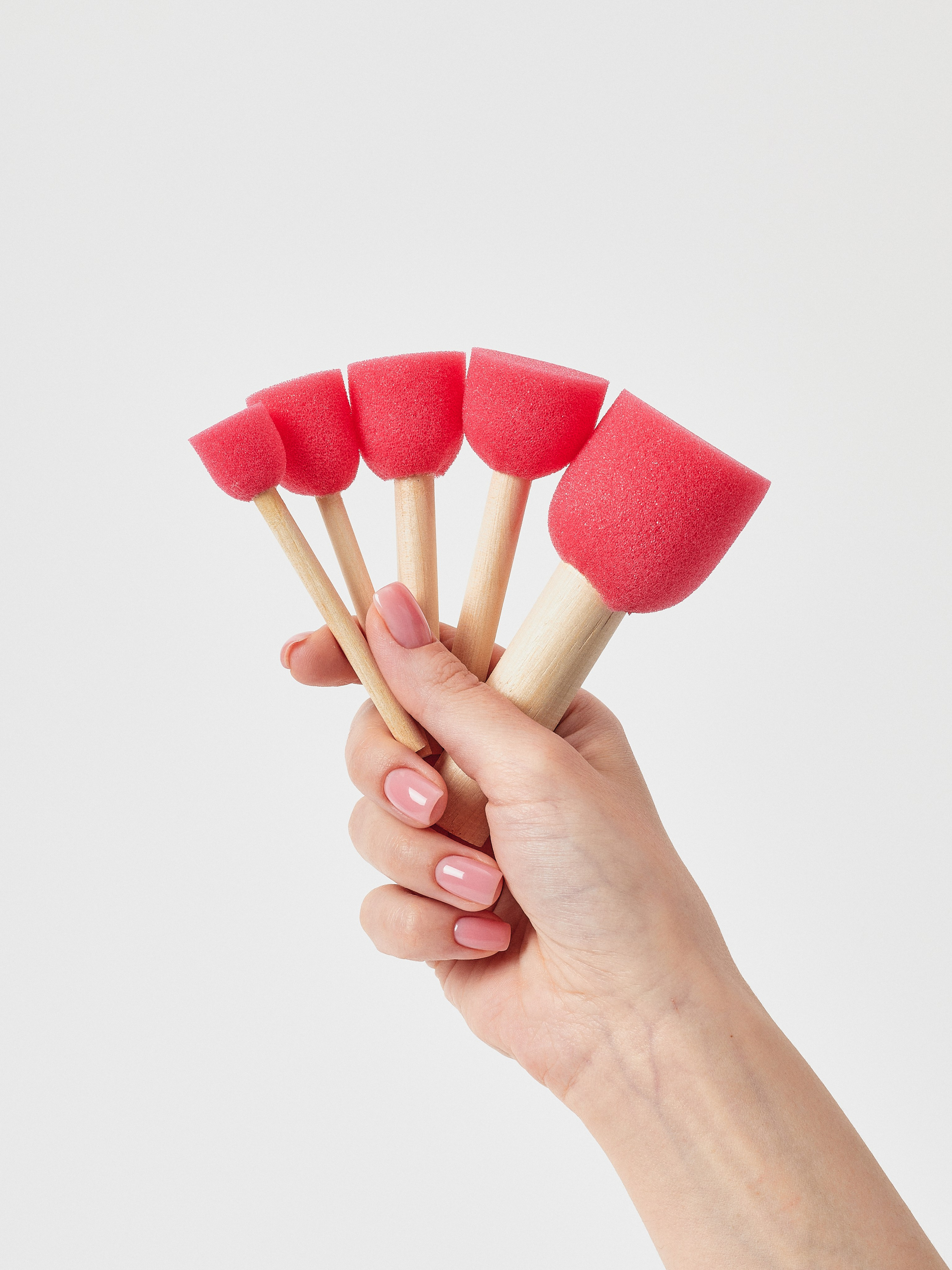 Кисти-спонжи для рисования. Уютная студия предметной съемки для маркетплейсов в городе Москва