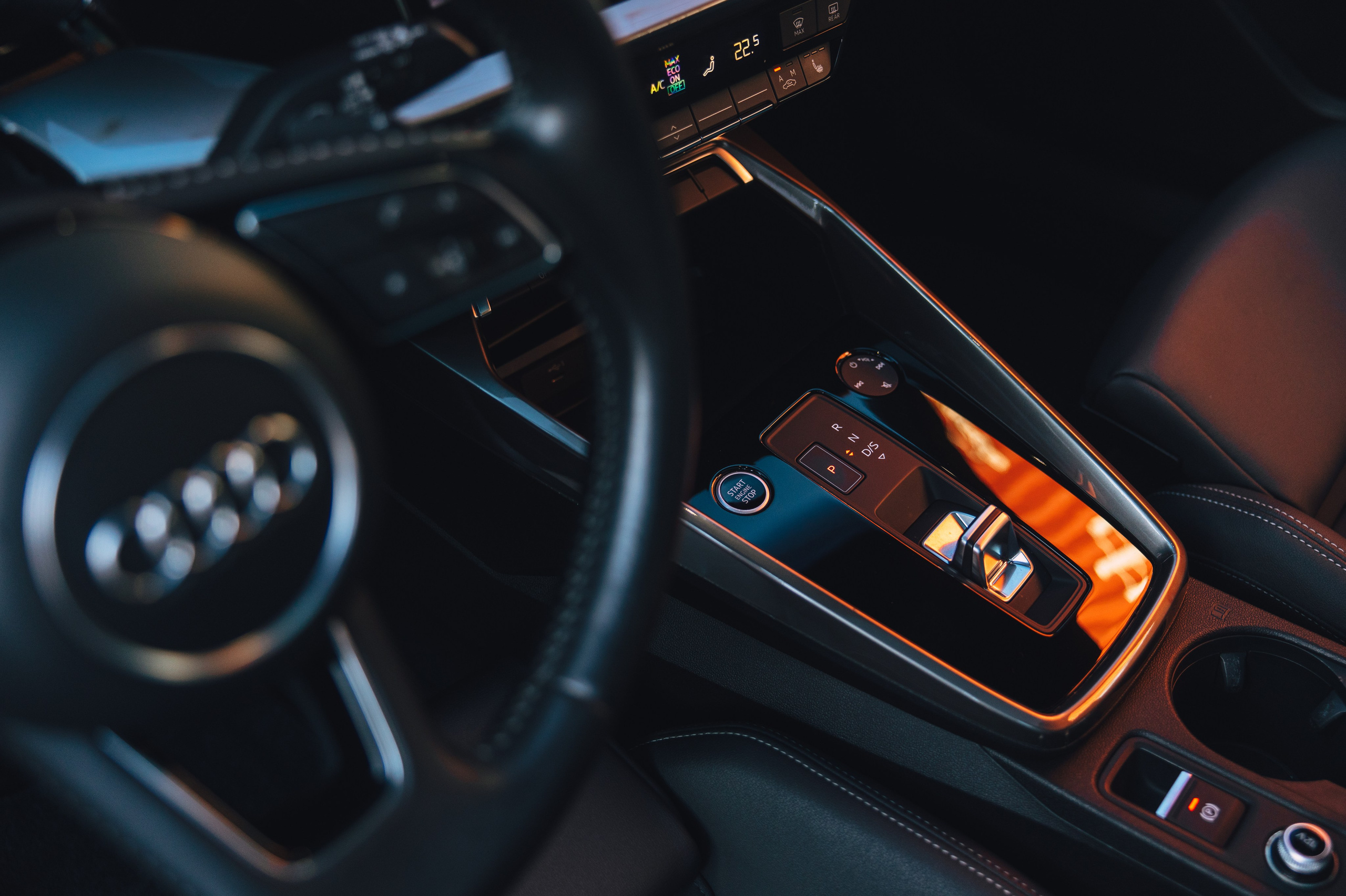 Audi A3 spark blue. DeLorein