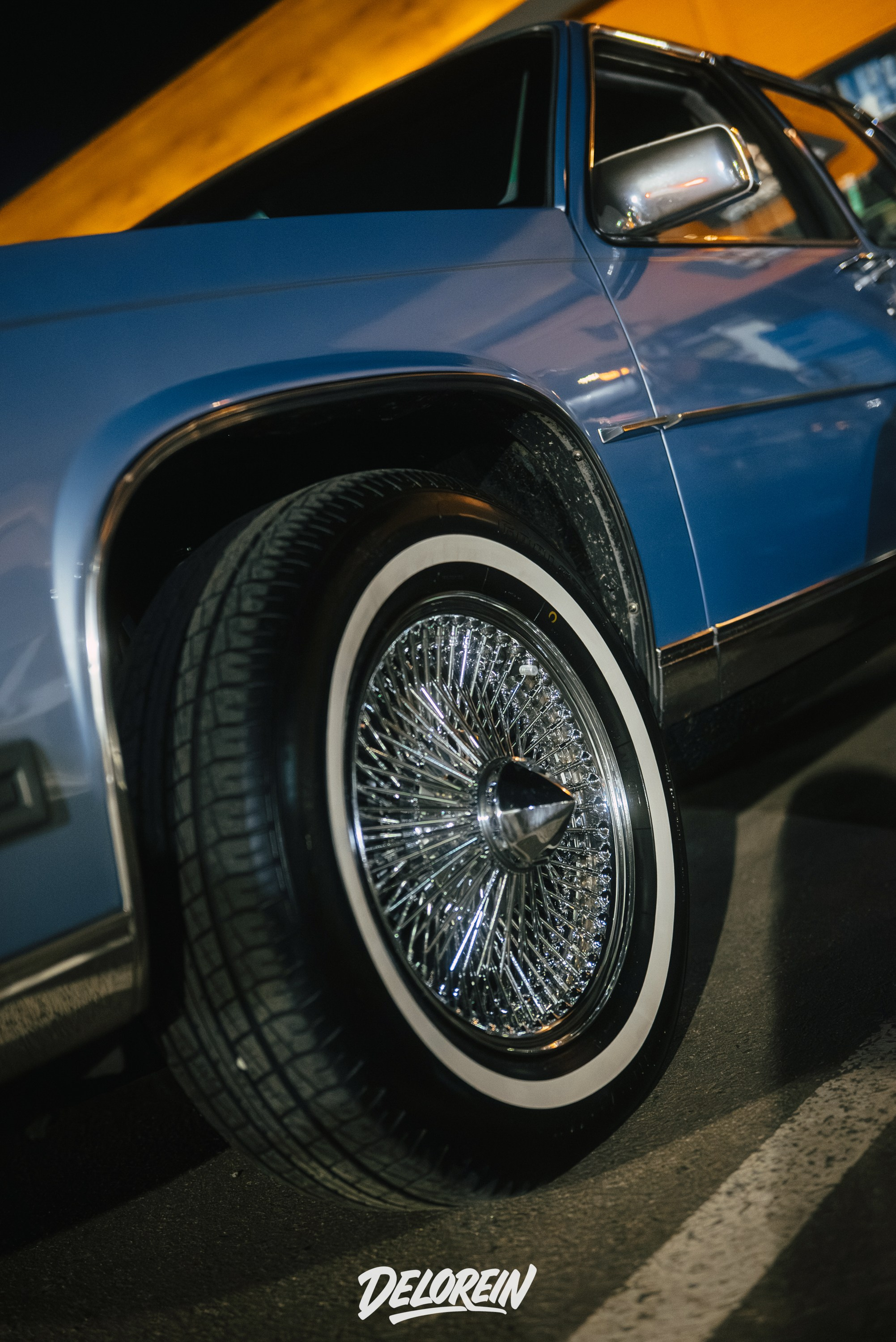 Cadillac Fleetwood небесно голубой. DeLorein