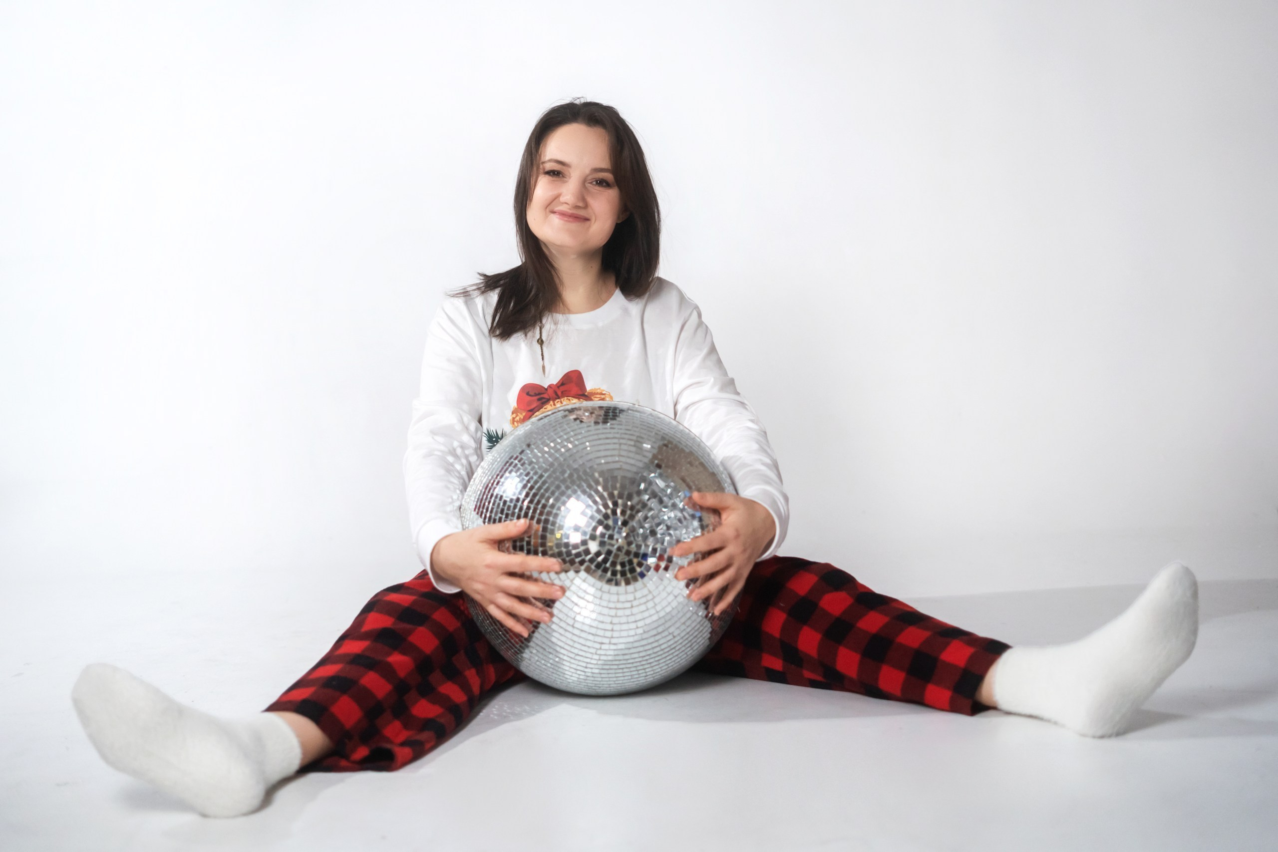 Новогодняя съёмка в студии. Подруги. Мила Посвит Фотограф новорожденных в Тобольске