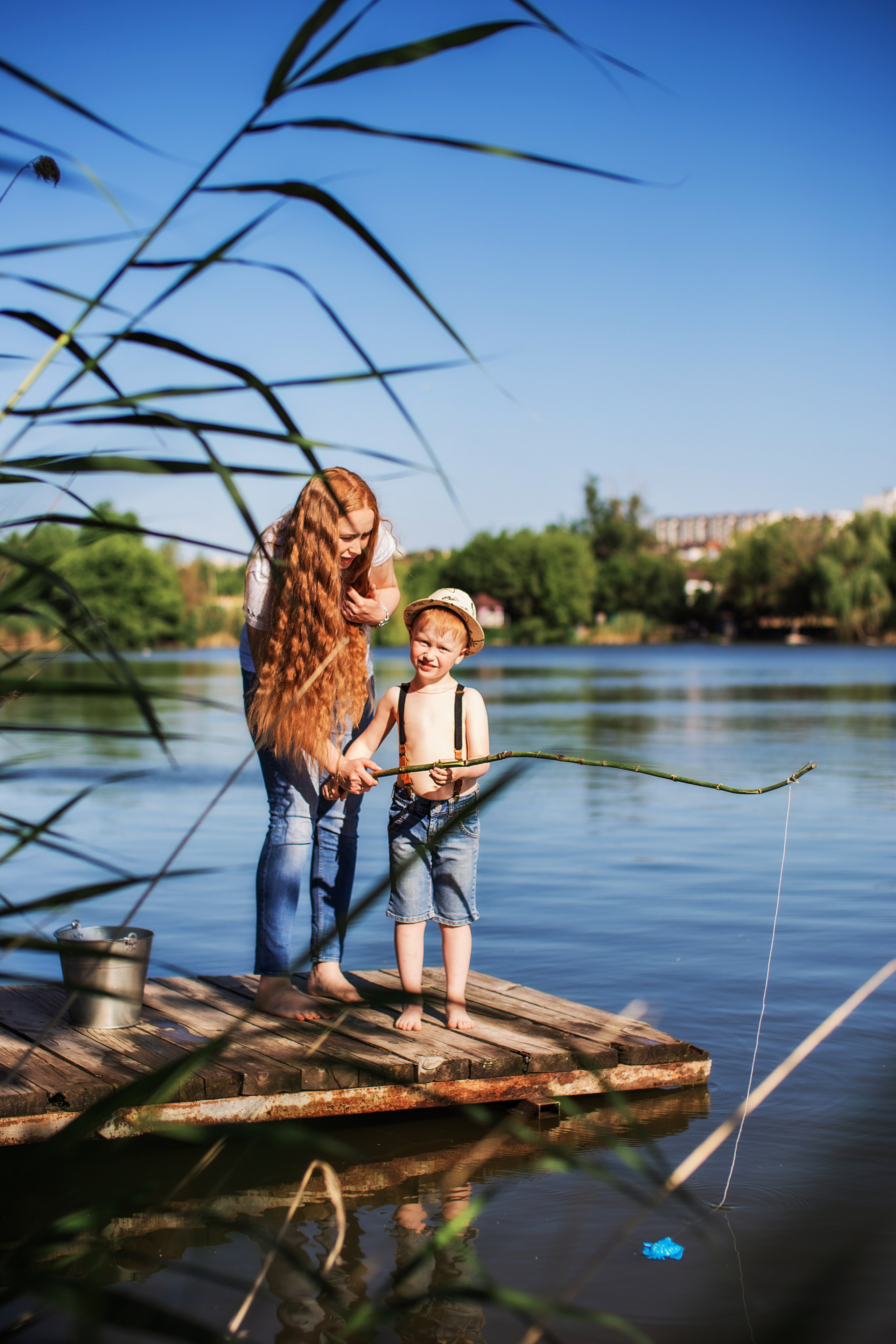 На рыбалке. Семейный фотограф в Саратове