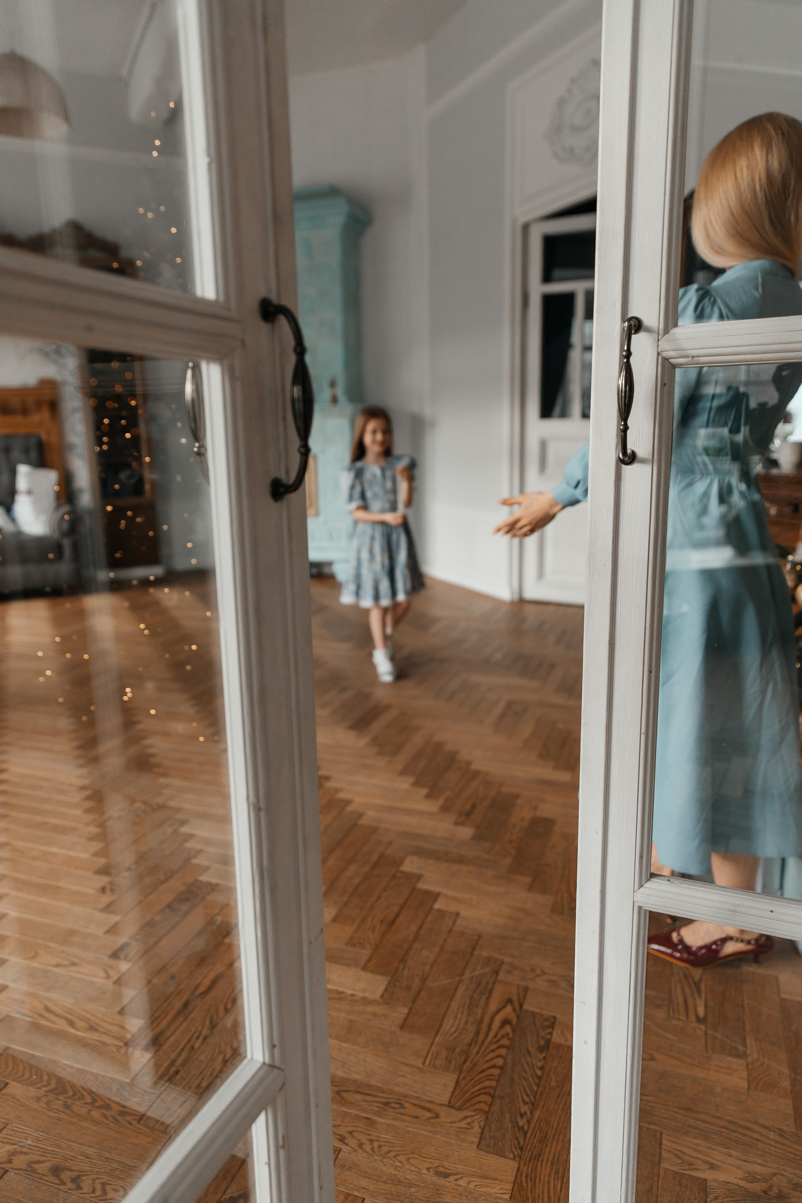 Новогодняя (мама и дочка). Фотограф текстиля в Москве Ольга Иванова