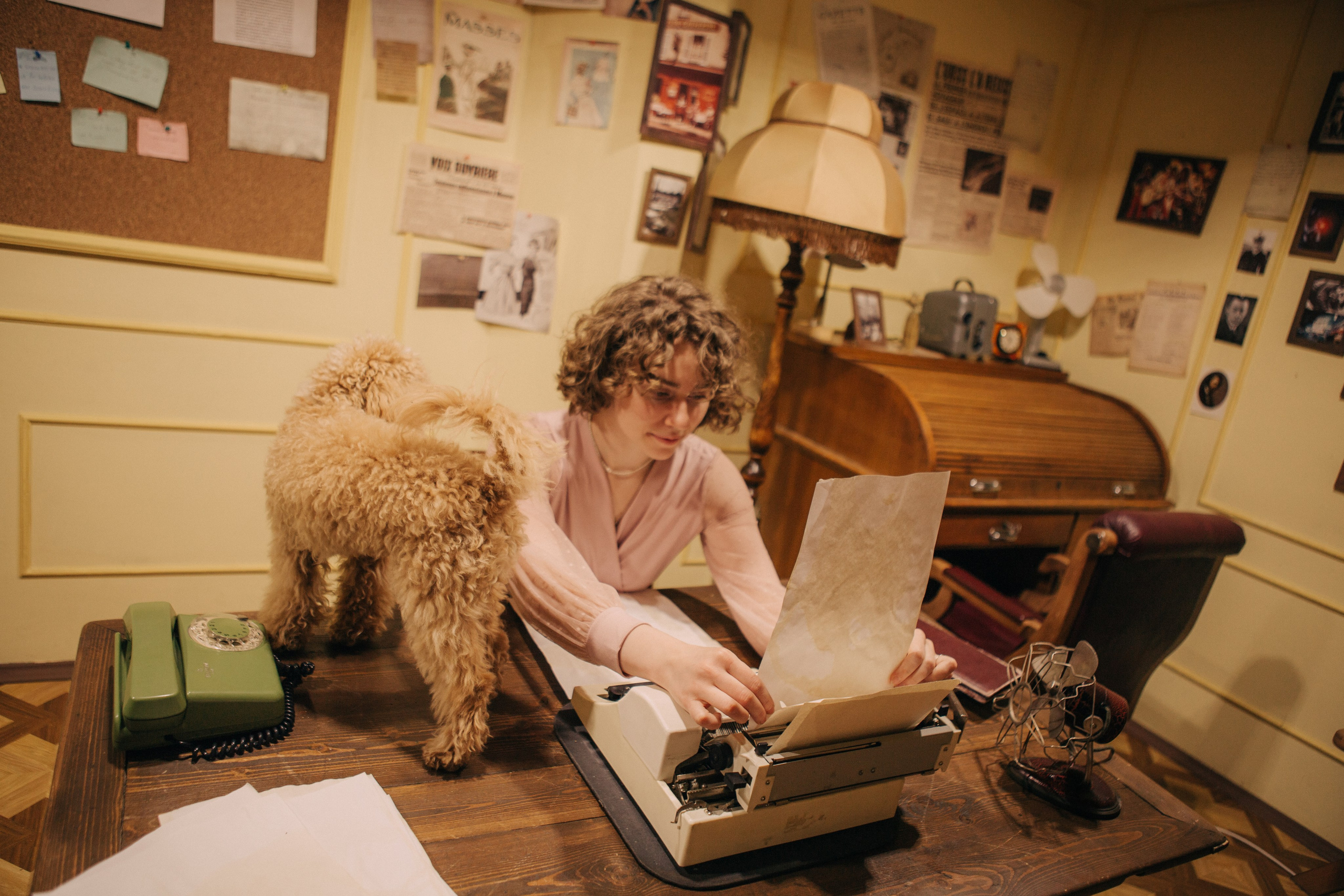 A cinematic daydream in the spirit of Wes Anderson’s style. Portrait, family and pet photographer in Cyprus, Ksenia Bourdelle